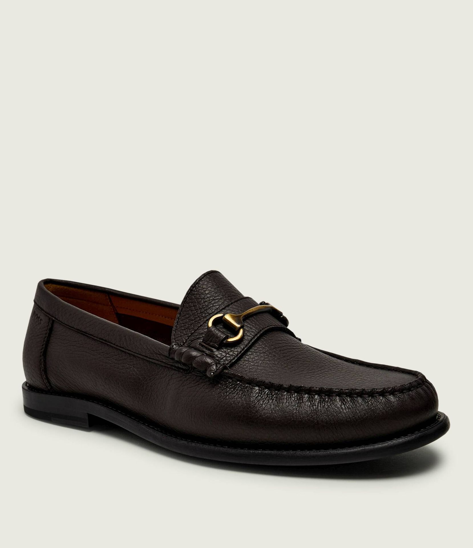 BOSS BLACK Skórzane mokasyny Tevan
