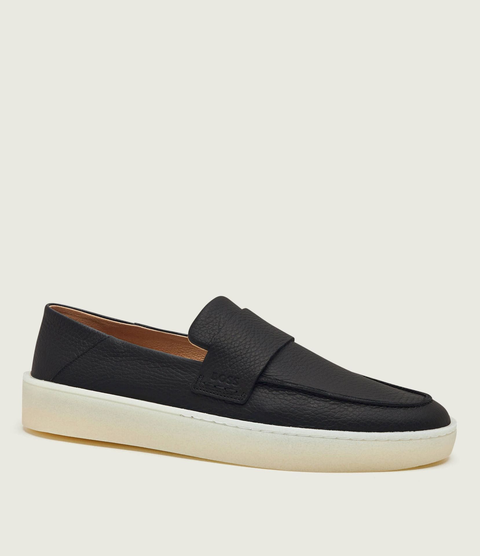 BOSS BLACK Skórzane loafersy Randal_Loaf_tb