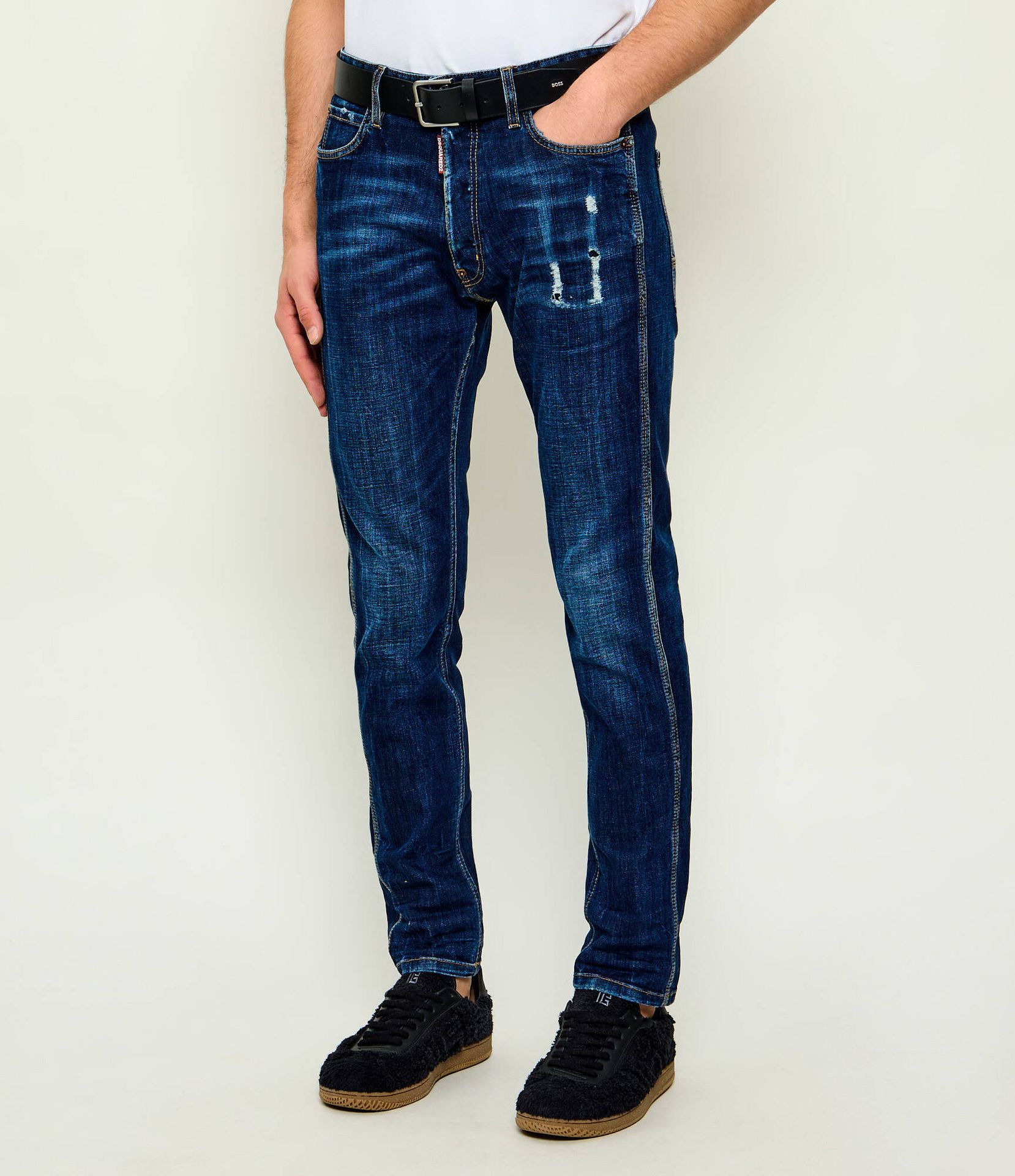 Dsquared2 Jeansy Mini Front Teddy Jean Slim Fit