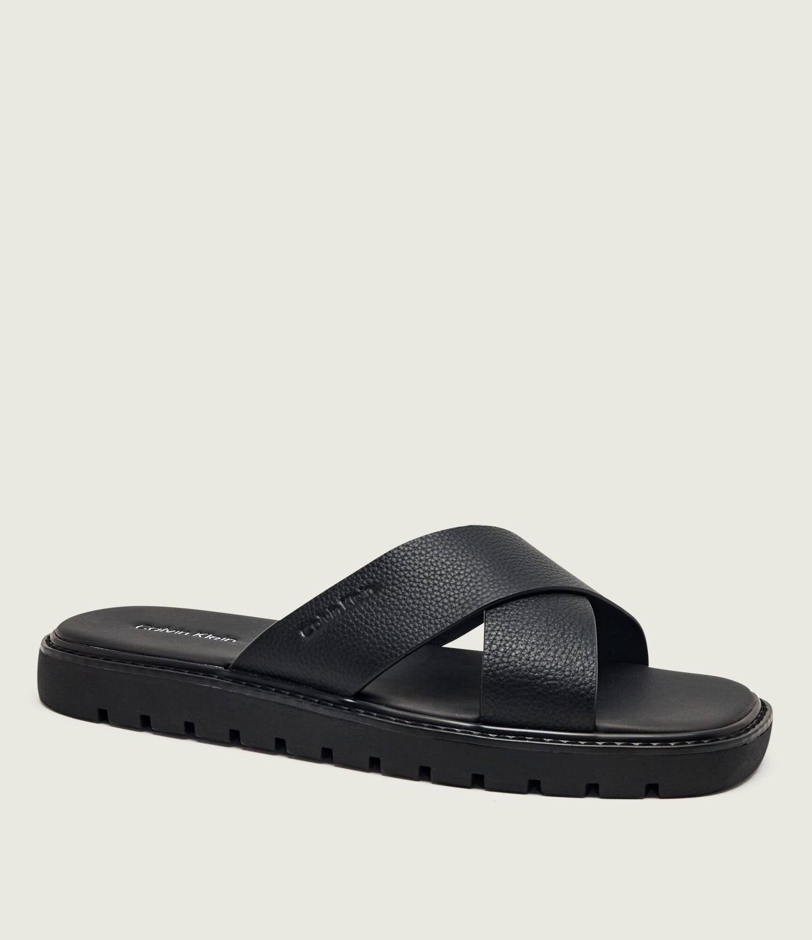 Calvin Klein Skórzane klapki