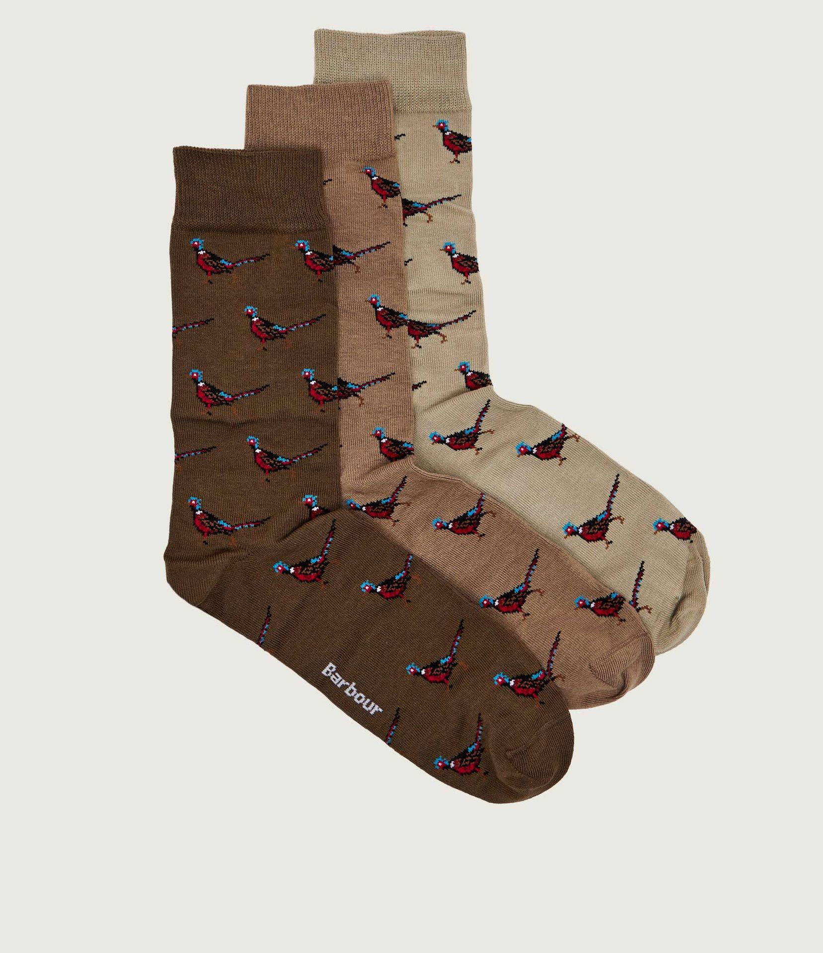 Barbour Skarpety 3-pack Pheasant