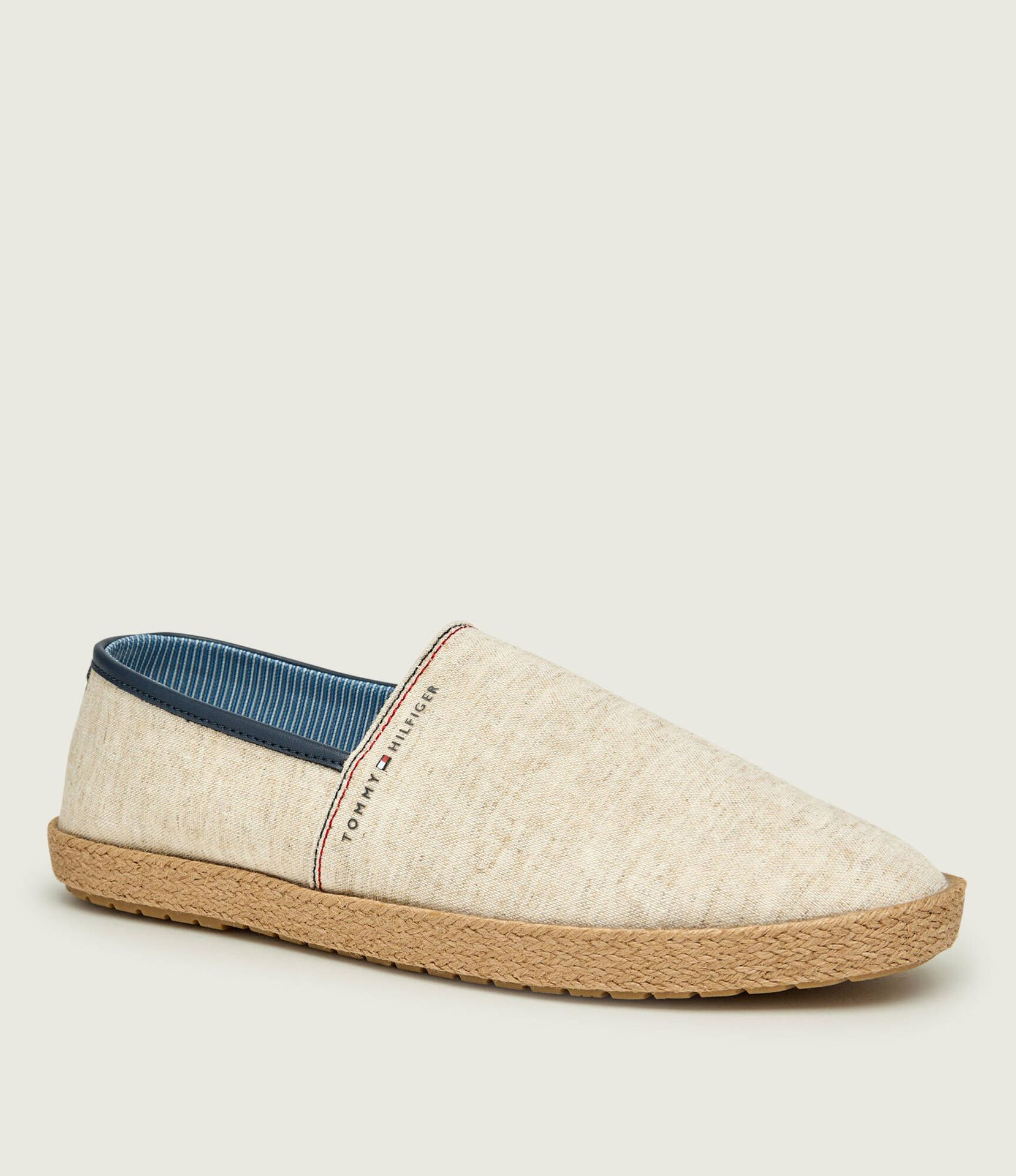 Tommy Hilfiger Lniane espadryle CHAMBRAY