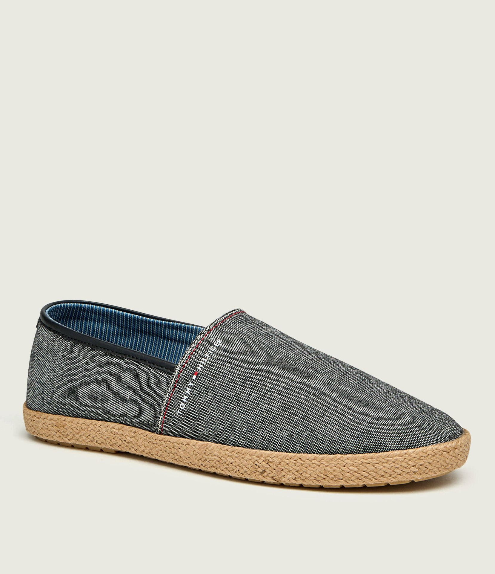 Tommy Hilfiger Lniane espadryle CHAMBRAY