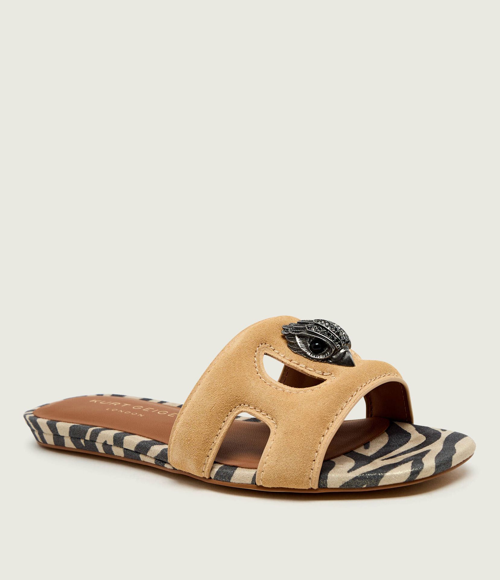 Kurt Geiger Klapki EAGLE zamsz