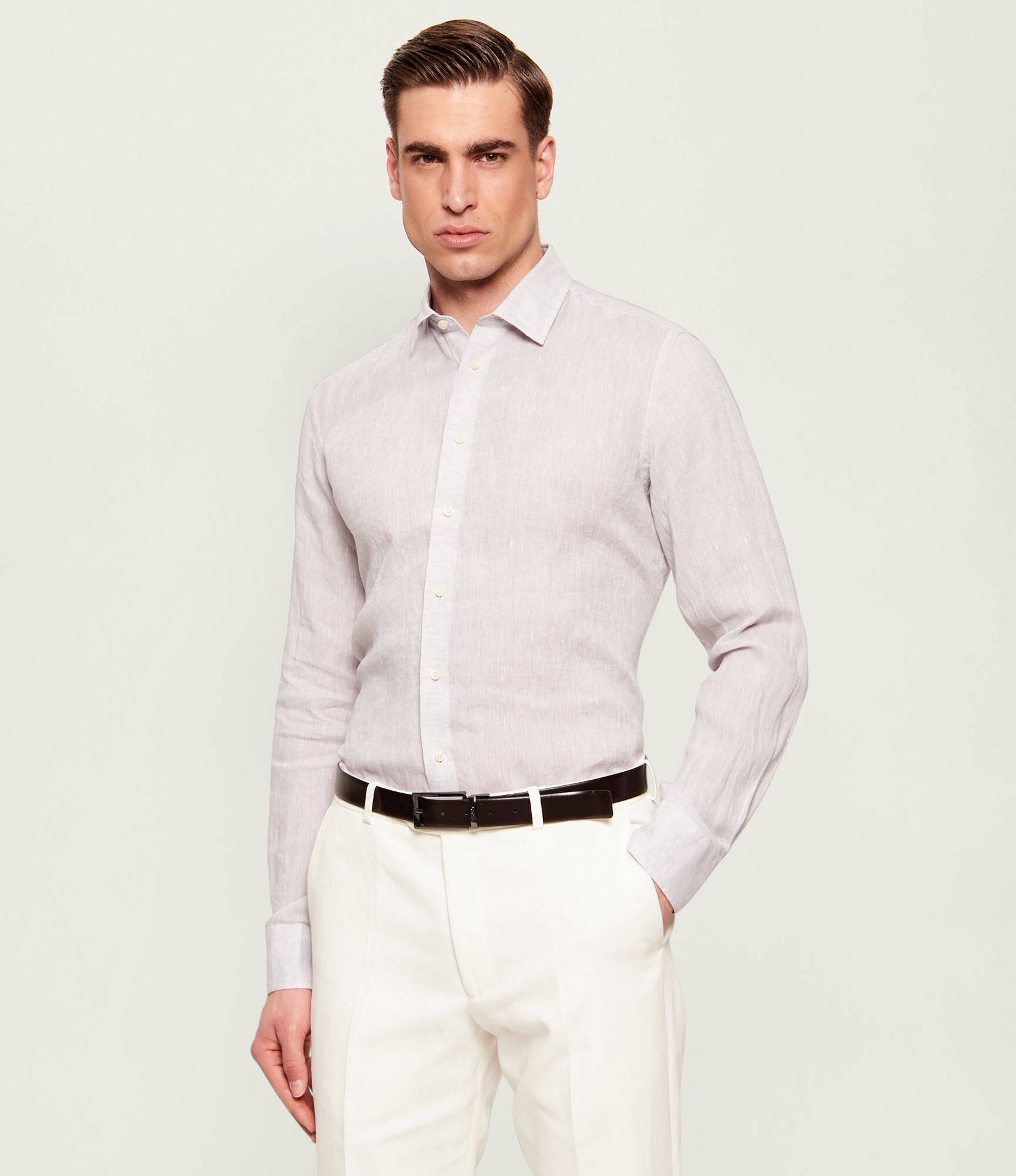 Sand Copenhagen Lniana koszula State Soft Regular Fit