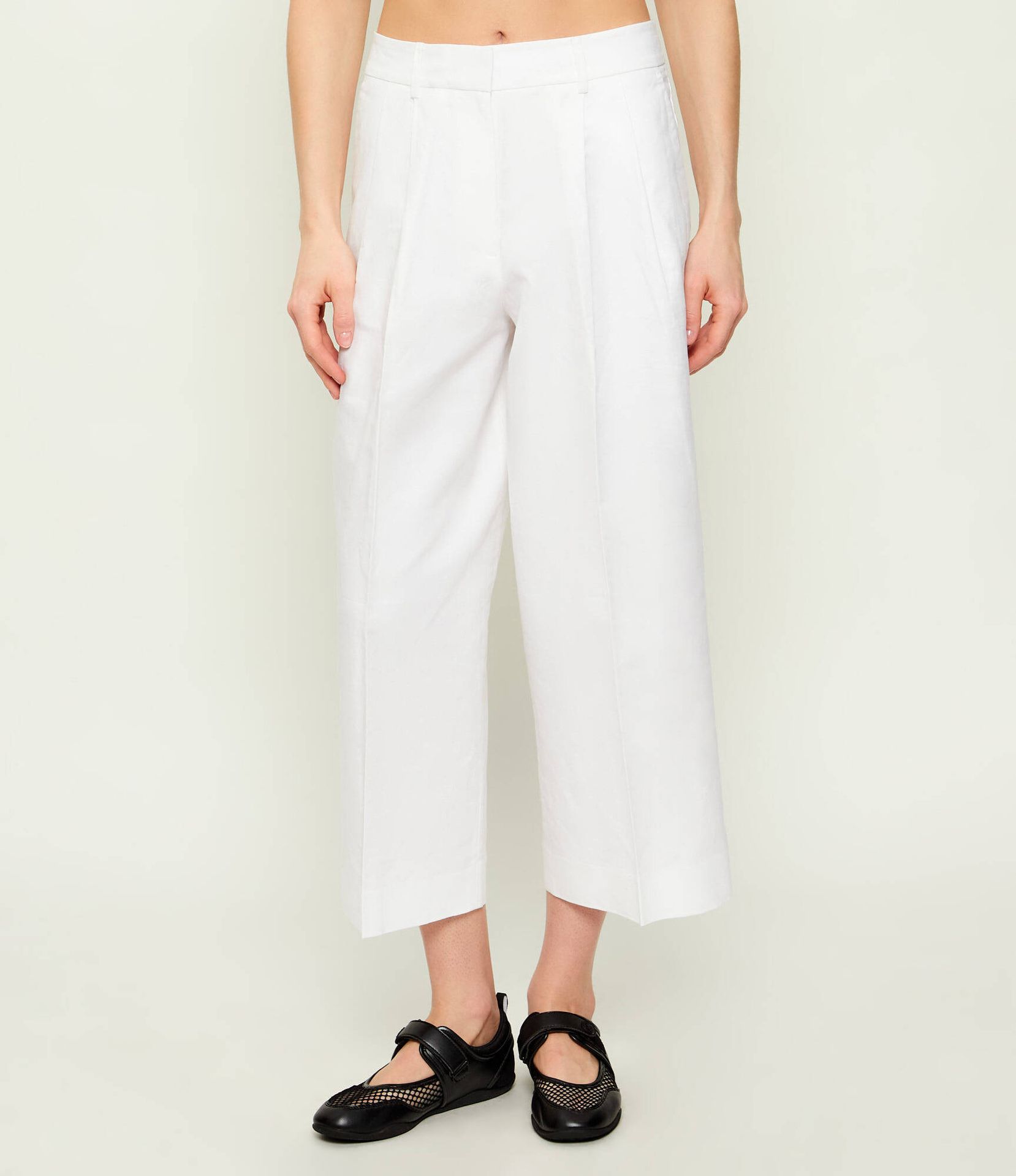 Michael Kors Lniane spodnie Loose fit