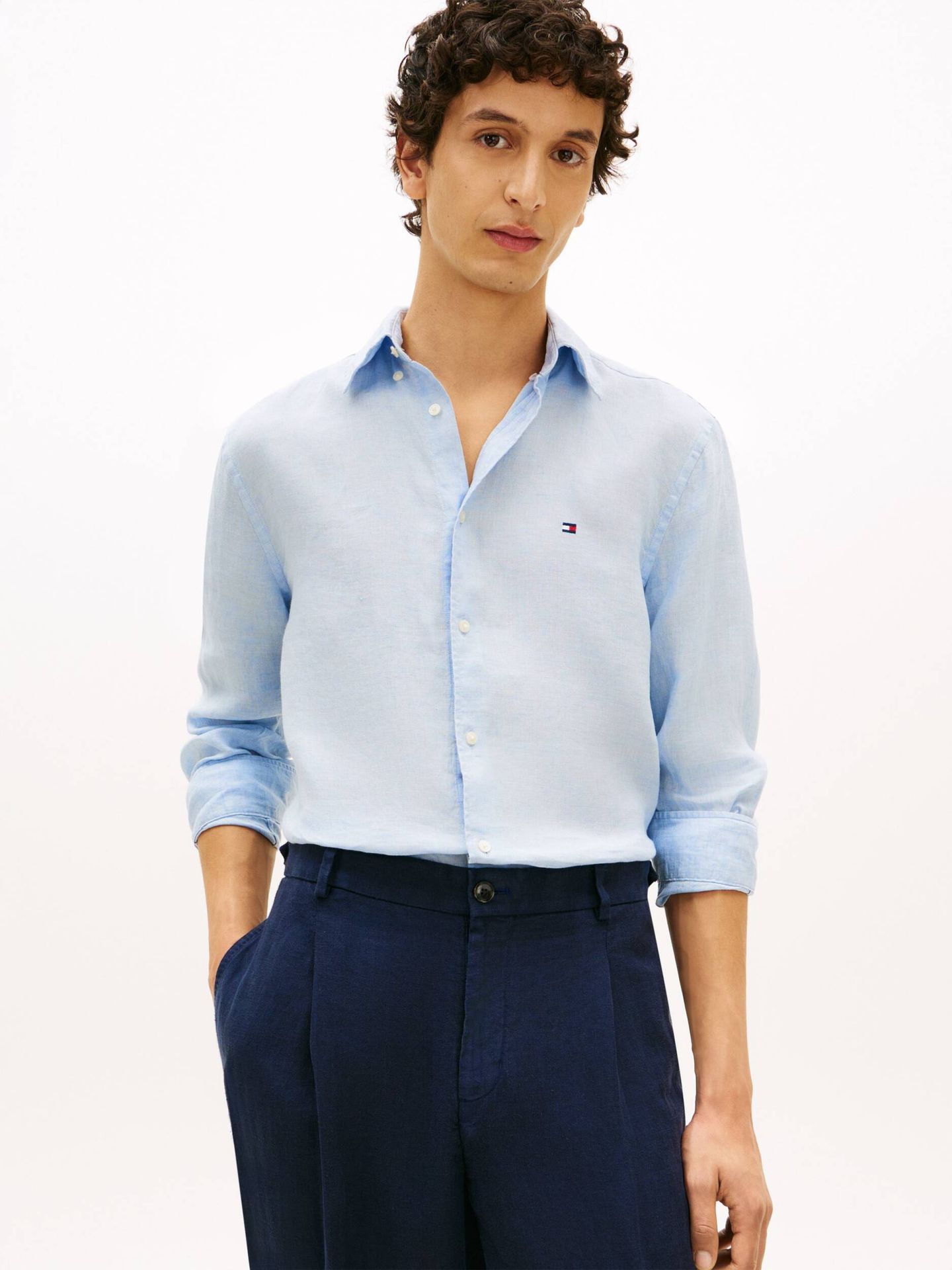 Tommy Hilfiger Lniana koszula Regular Fit