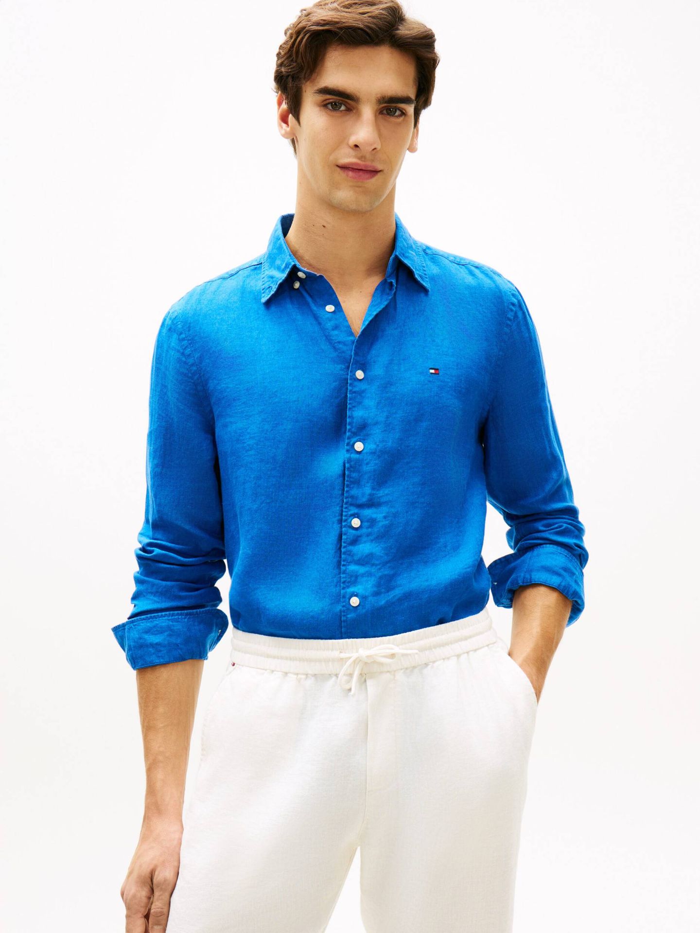 Tommy Hilfiger Lniana koszula Regular Fit