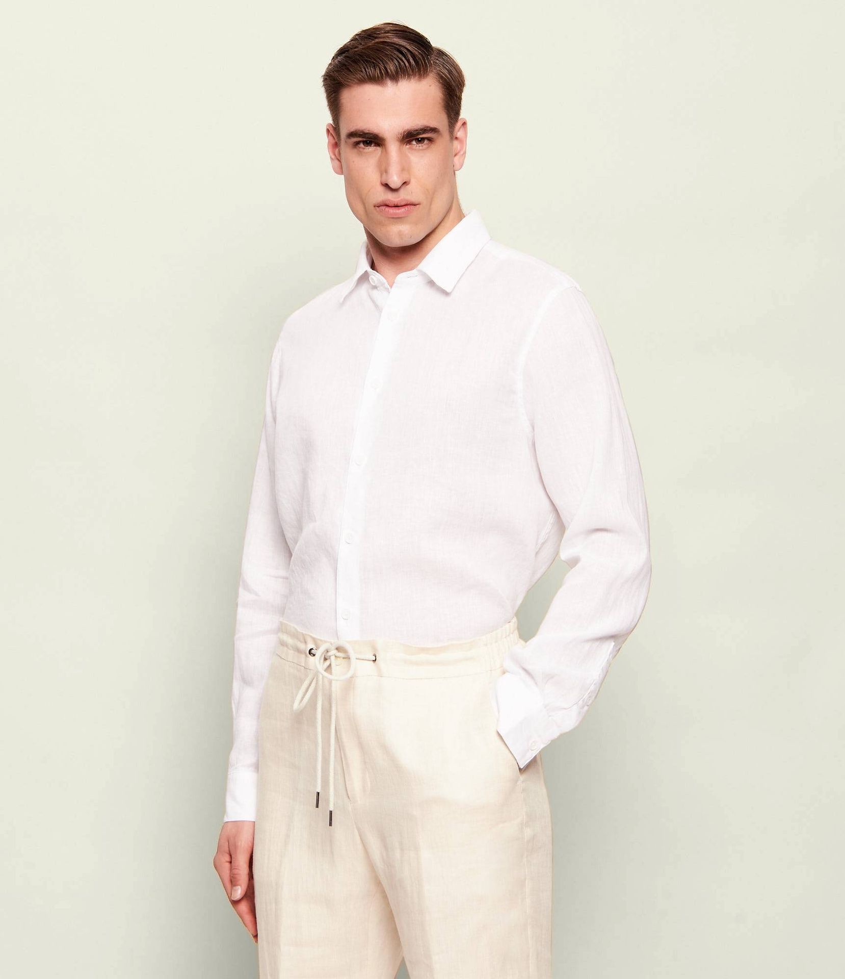 Drykorn Lniana koszula RAMIS Regular Fit