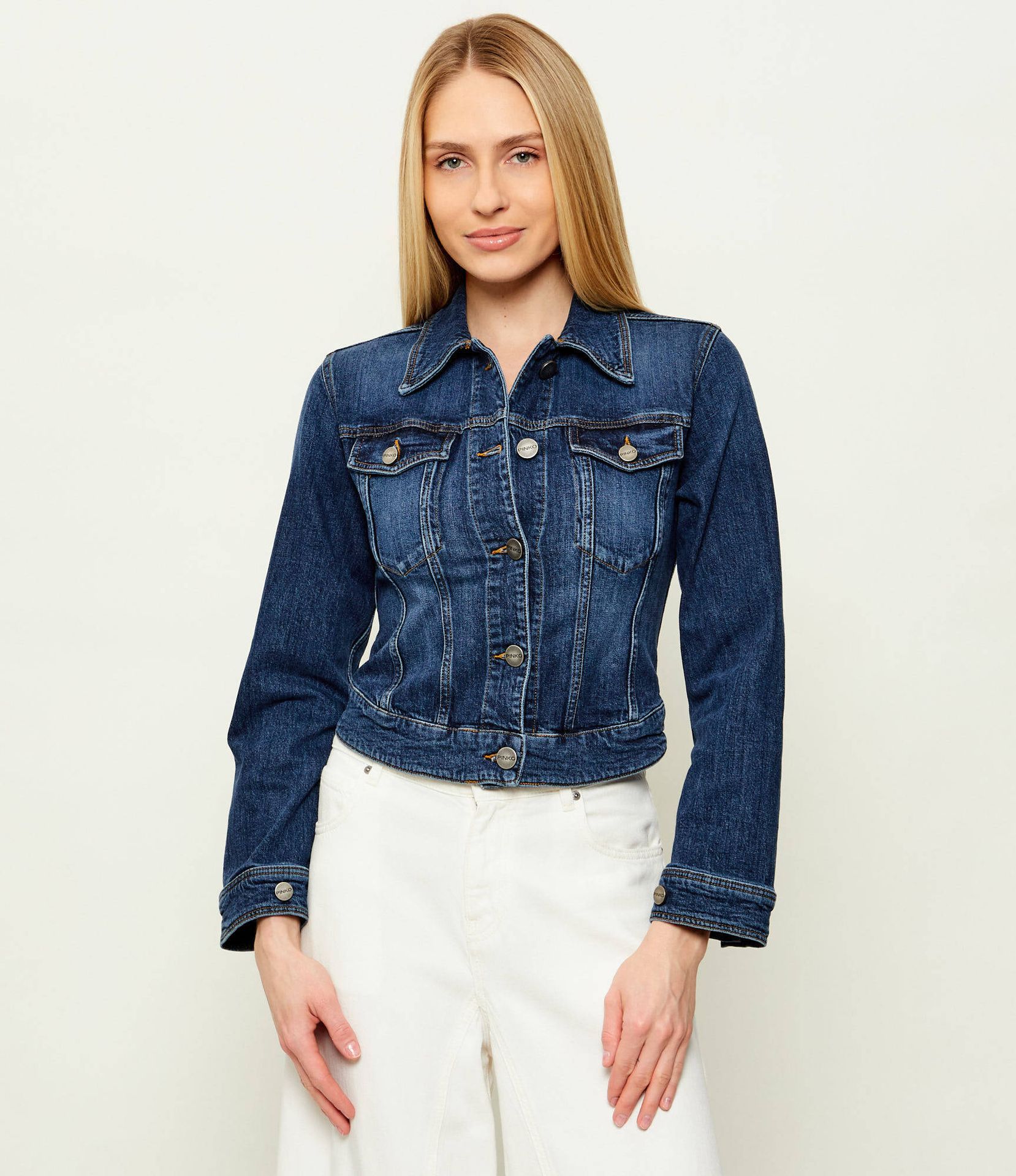 Pinko Kurtka jeansowa GANIMEDE Slim Fit