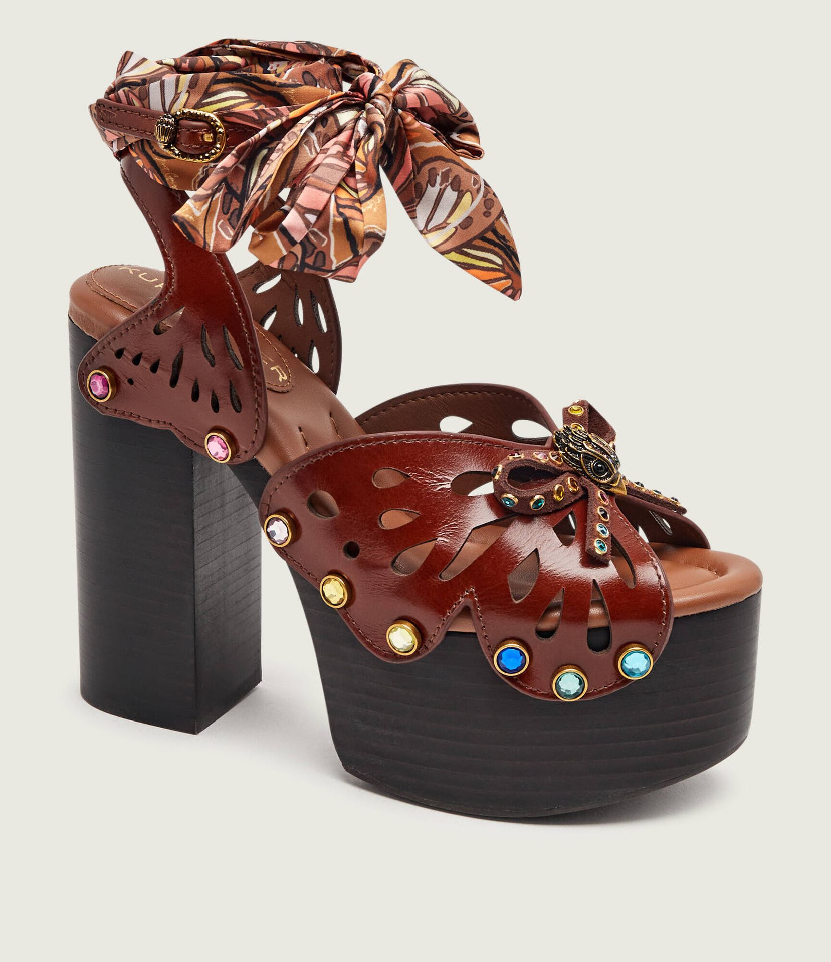 Kurt Geiger Sandały na słupku BUTTERFLY