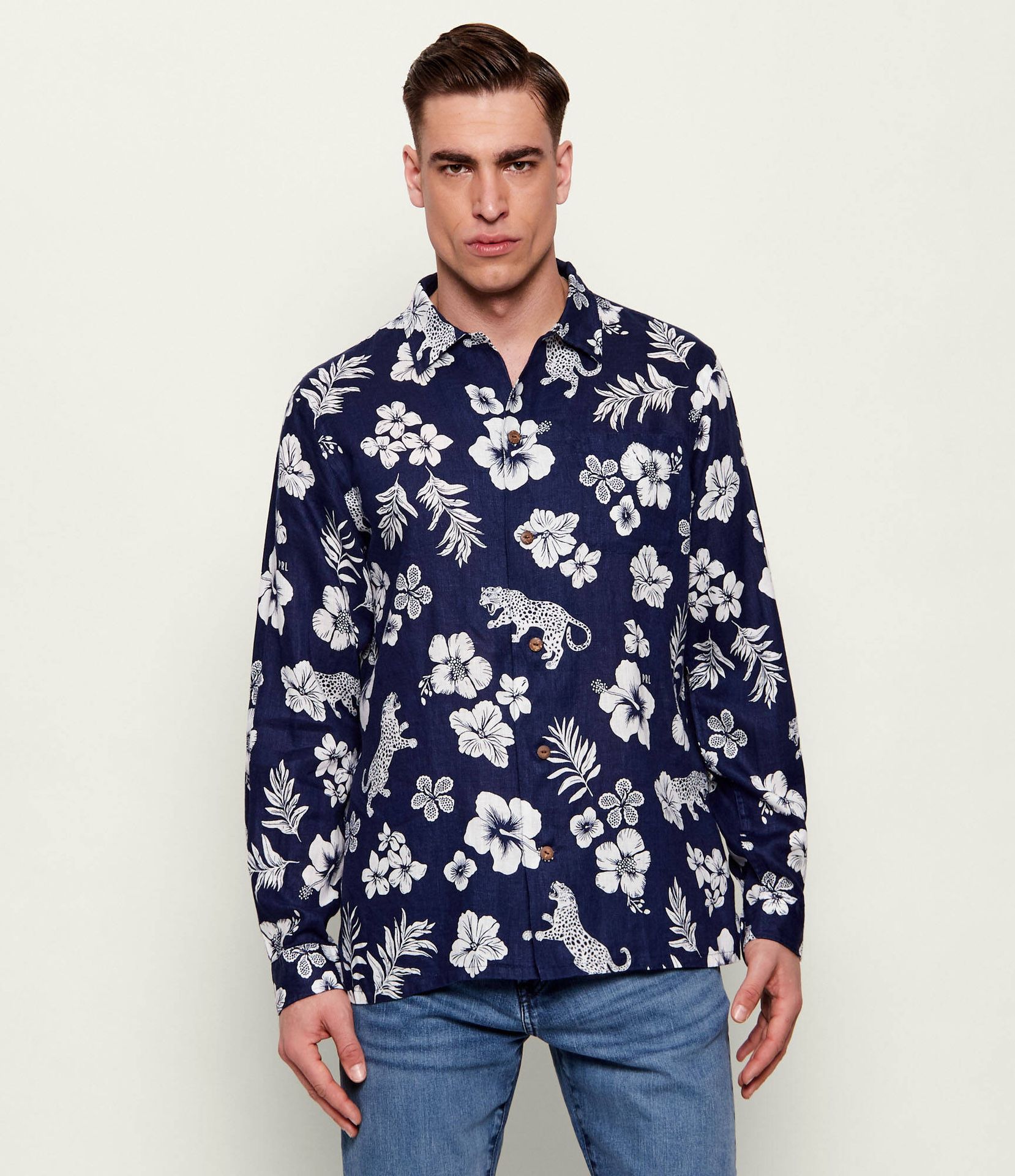 POLO RALPH LAUREN Lniana koszula Classic fit