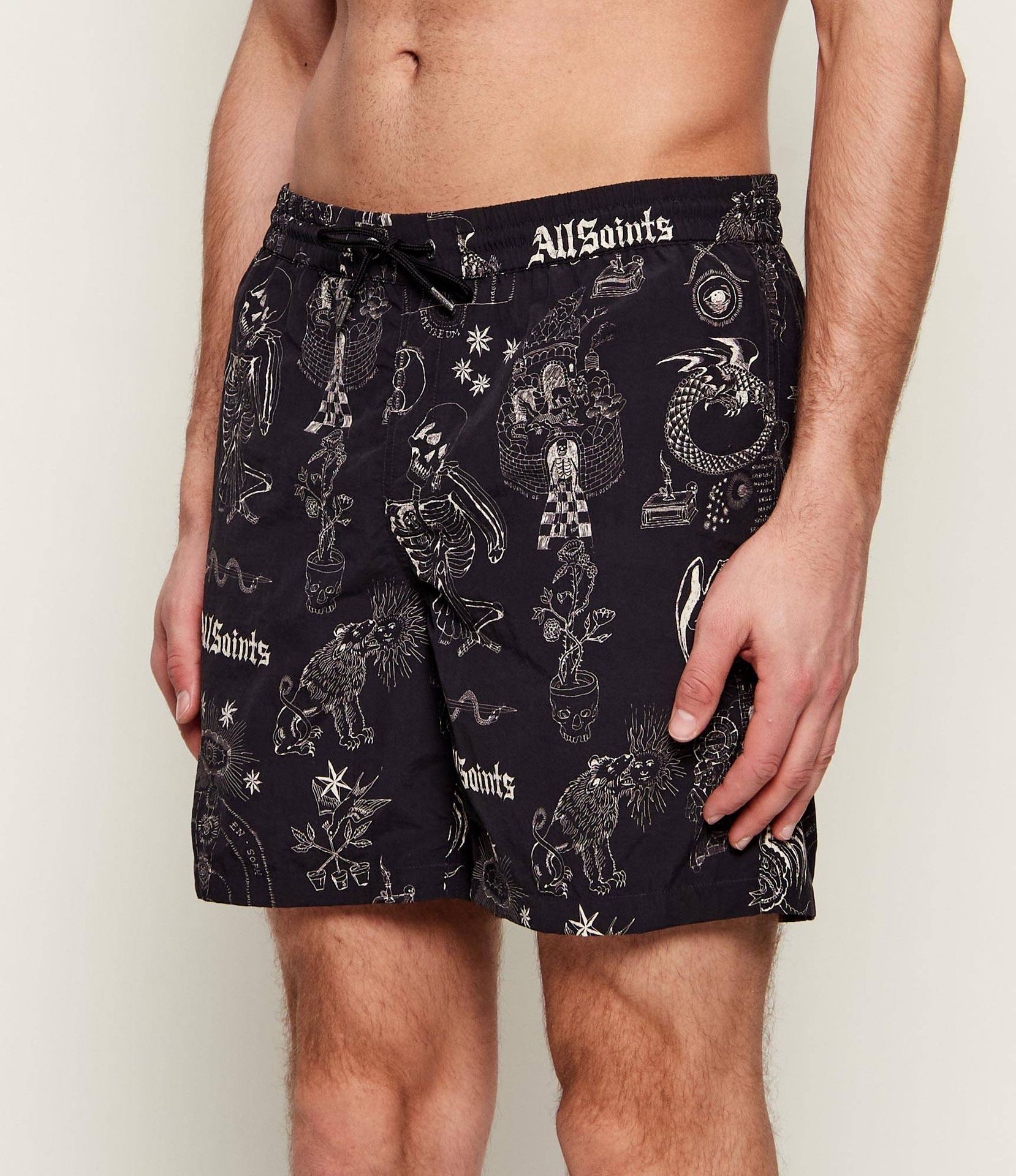 AllSaints Szorty kąpielowe TERRA Regular Fit