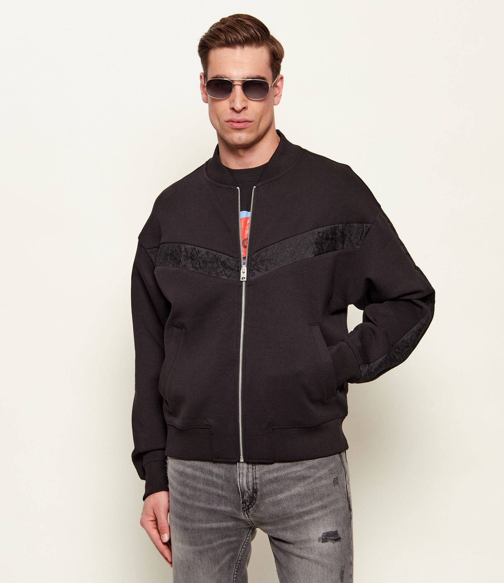 HUGO Kurtka bomber Dromzip Loose fit