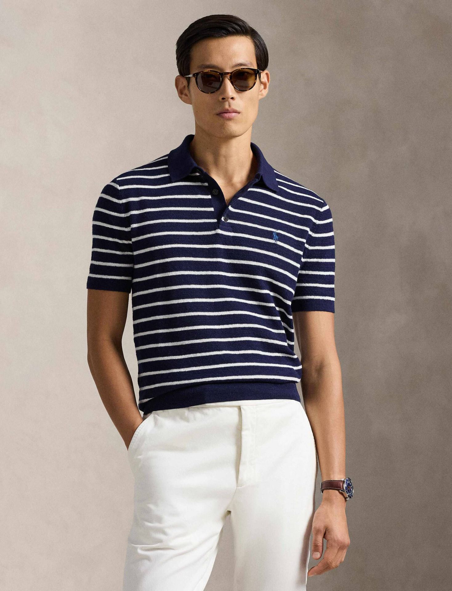 POLO RALPH LAUREN Polo Regular Fit z dodatkiem lnu