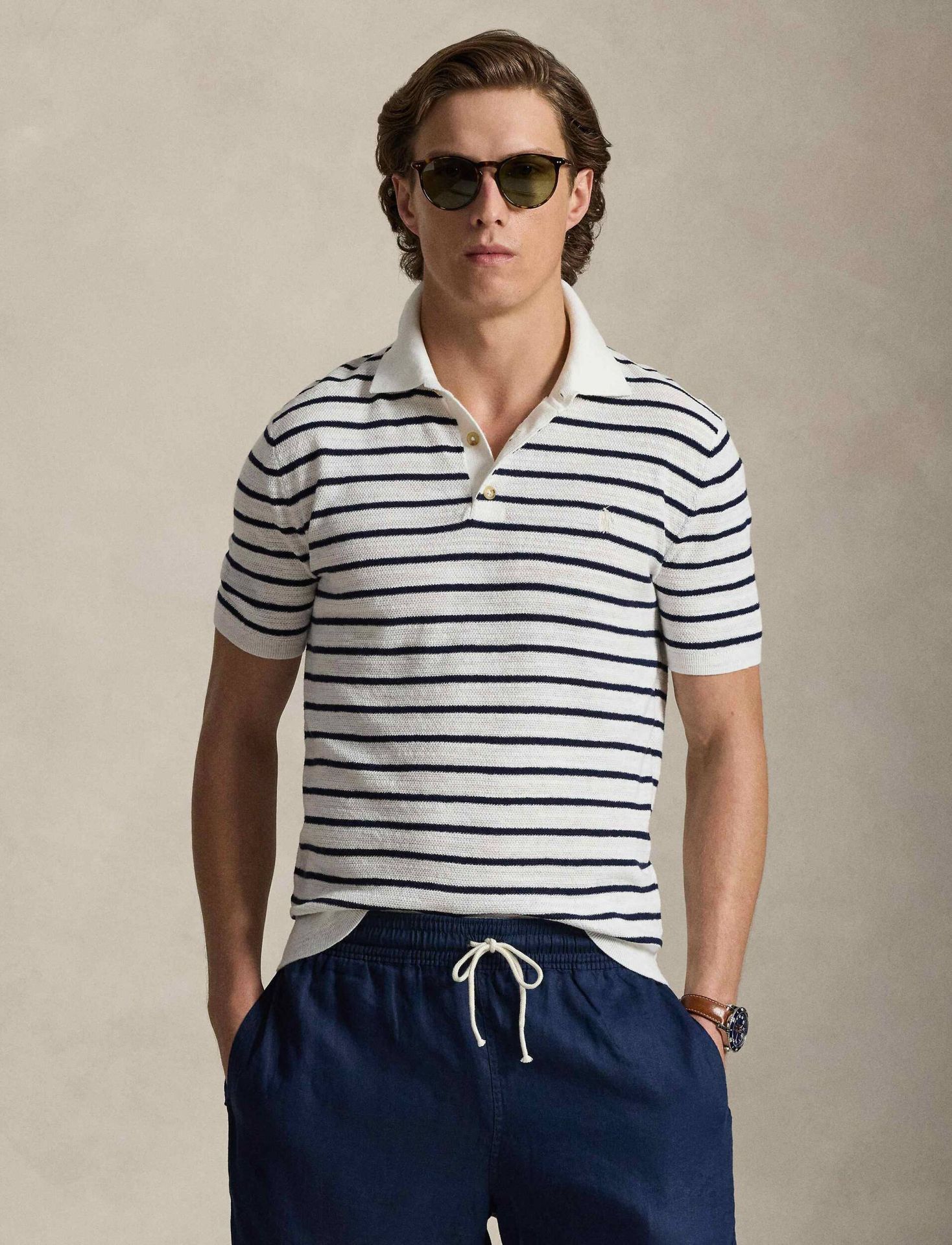 POLO RALPH LAUREN Polo Regular Fit z dodatkiem lnu