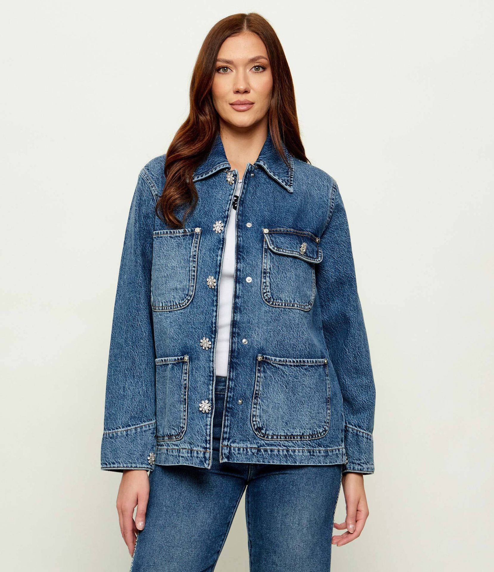 AllSaints Jeansowa kurtka BEX Relaxed fit