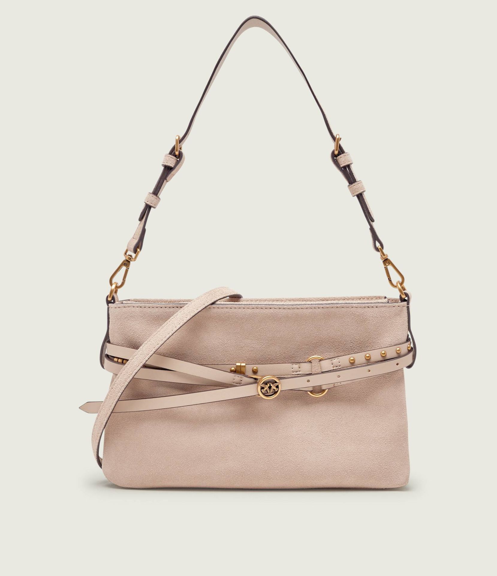 Pinko Torebka na ramię BELT BAG MINI zamsz