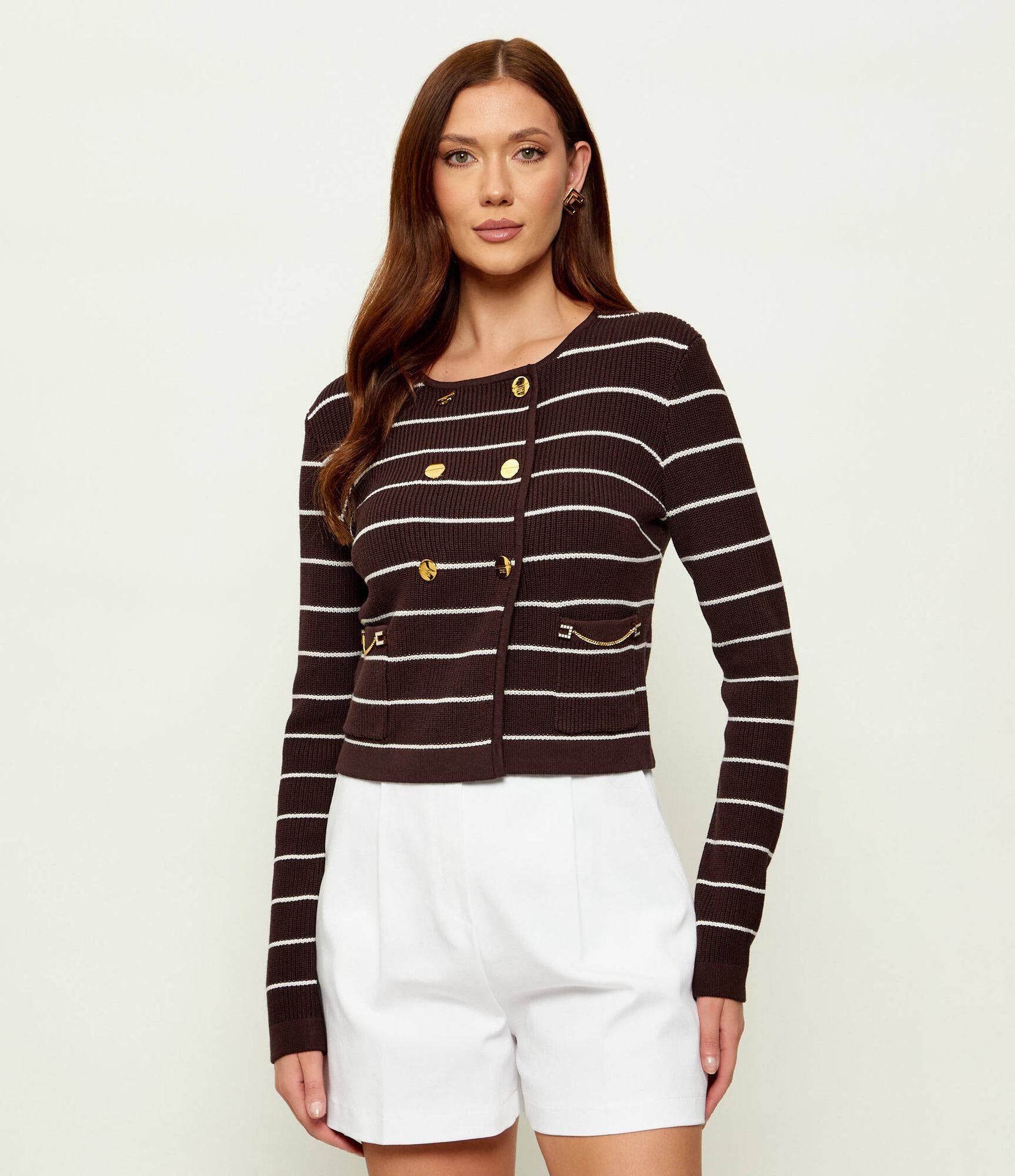 Elisabetta Franchi Kardigan Cropped Fit