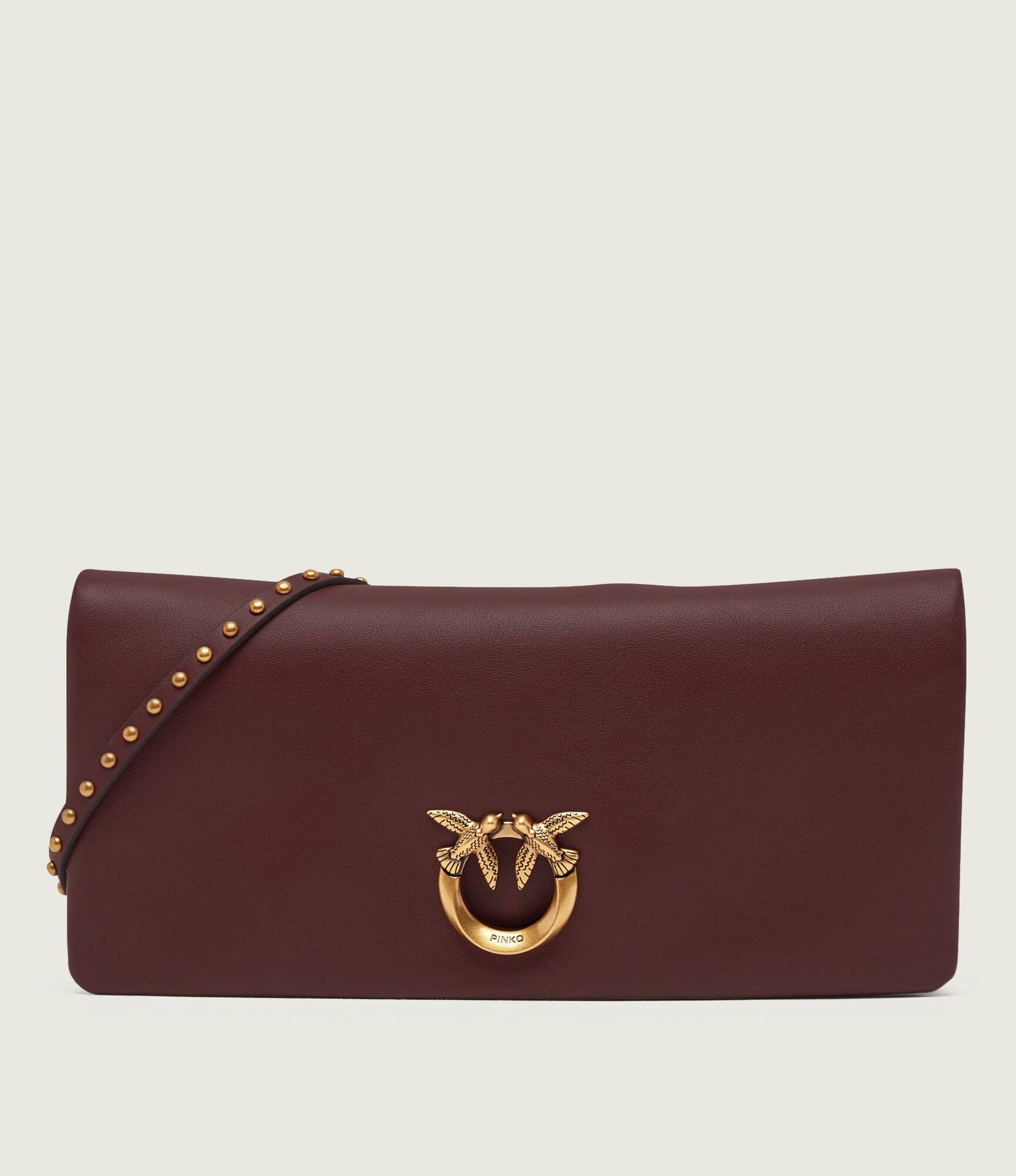 Pinko Skórzana listonoszka/kopertówka CLICK SOFT HORIZONTAL CLASSIC
