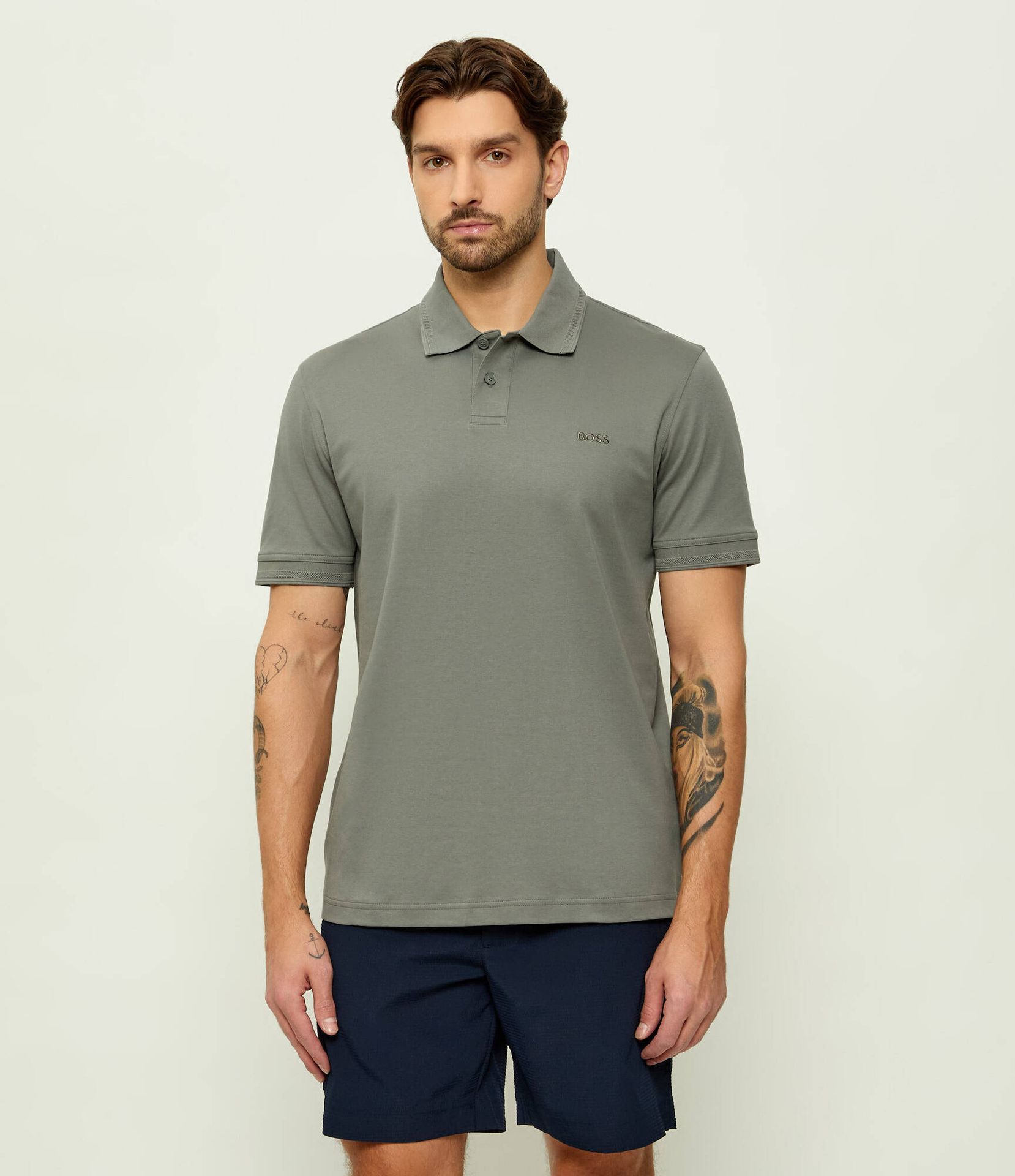 BOSS ORANGE Polo Pe_Interlock Regular Fit
