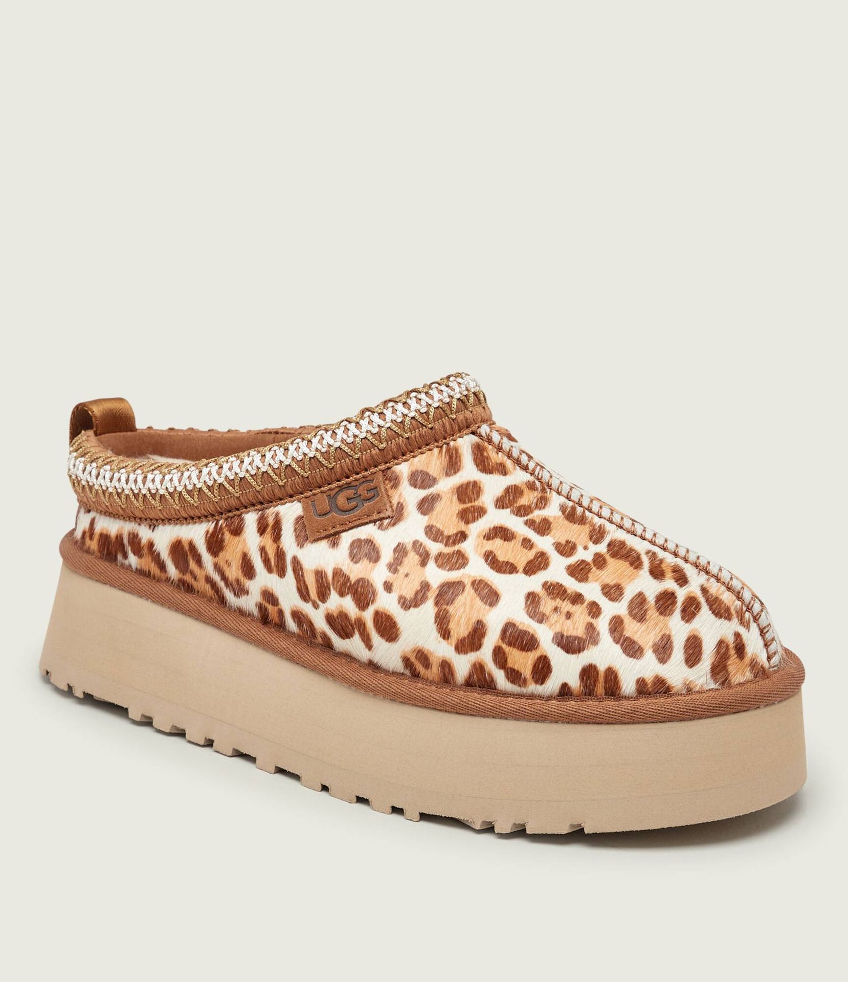 UGG Skórzane mule W TAZZ PLAINS z dodatkiem wełny