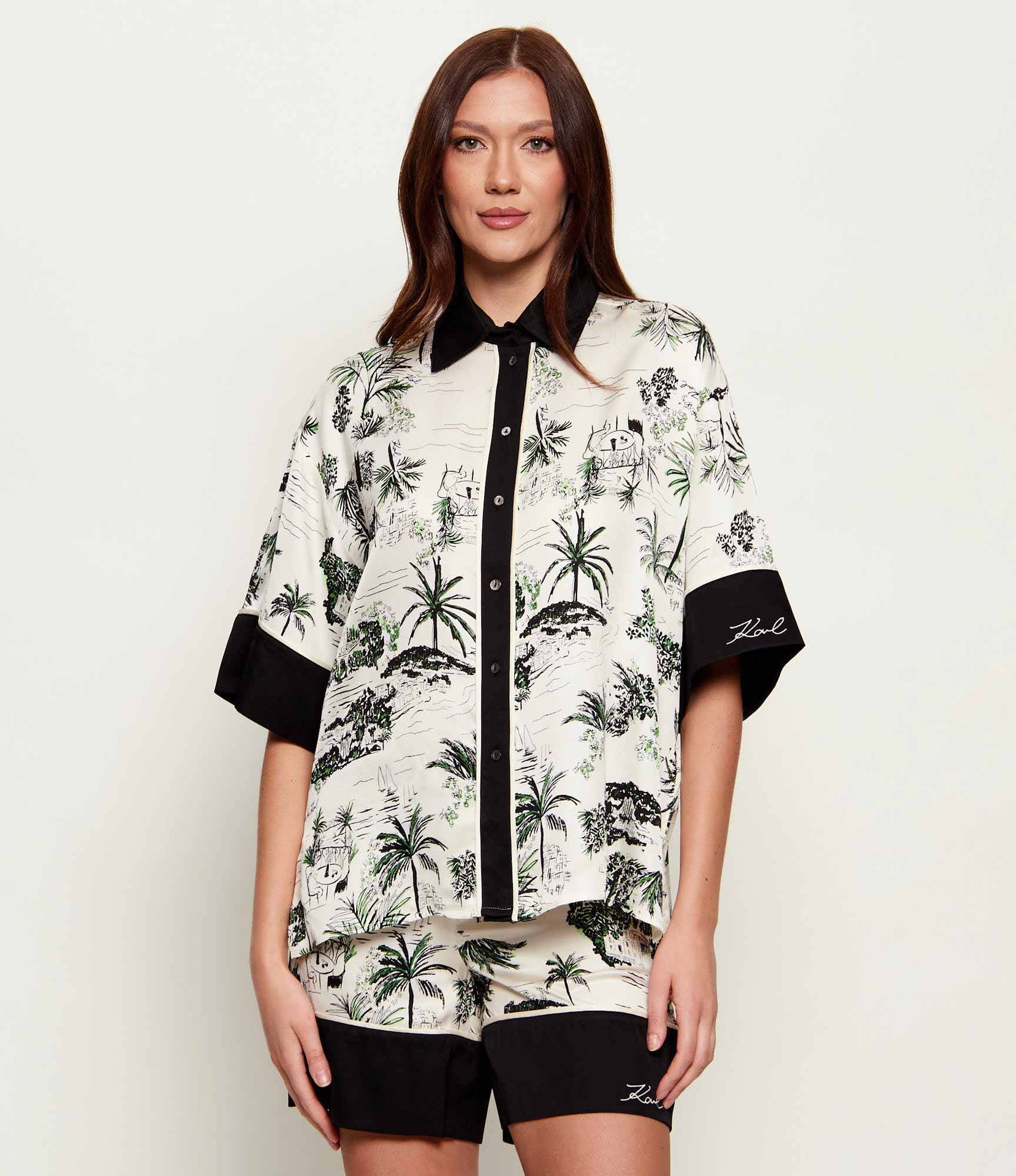Karl Lagerfeld Koszula Fluid Loose fit