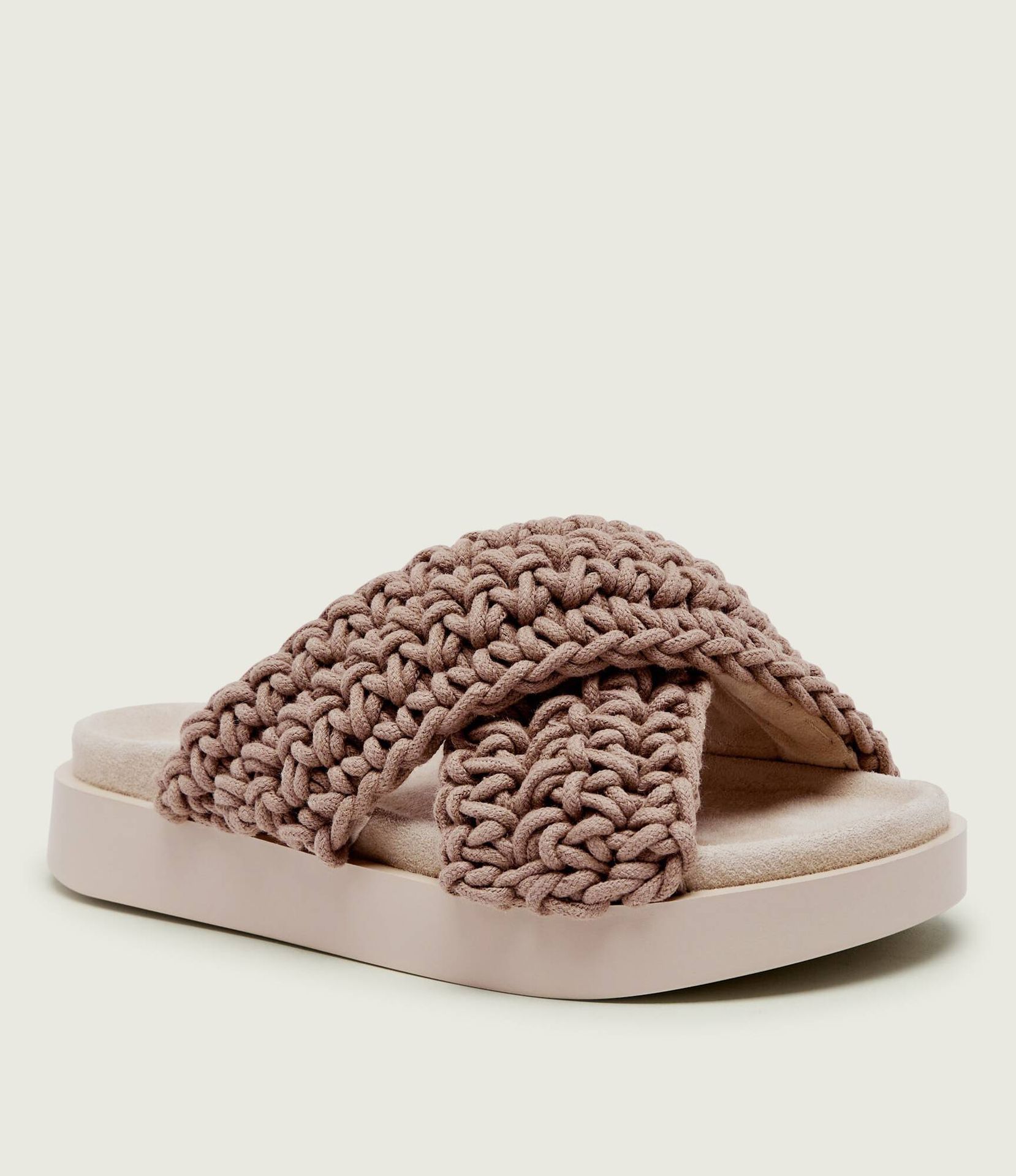 INUIKII Klapki WOVEN zamsz