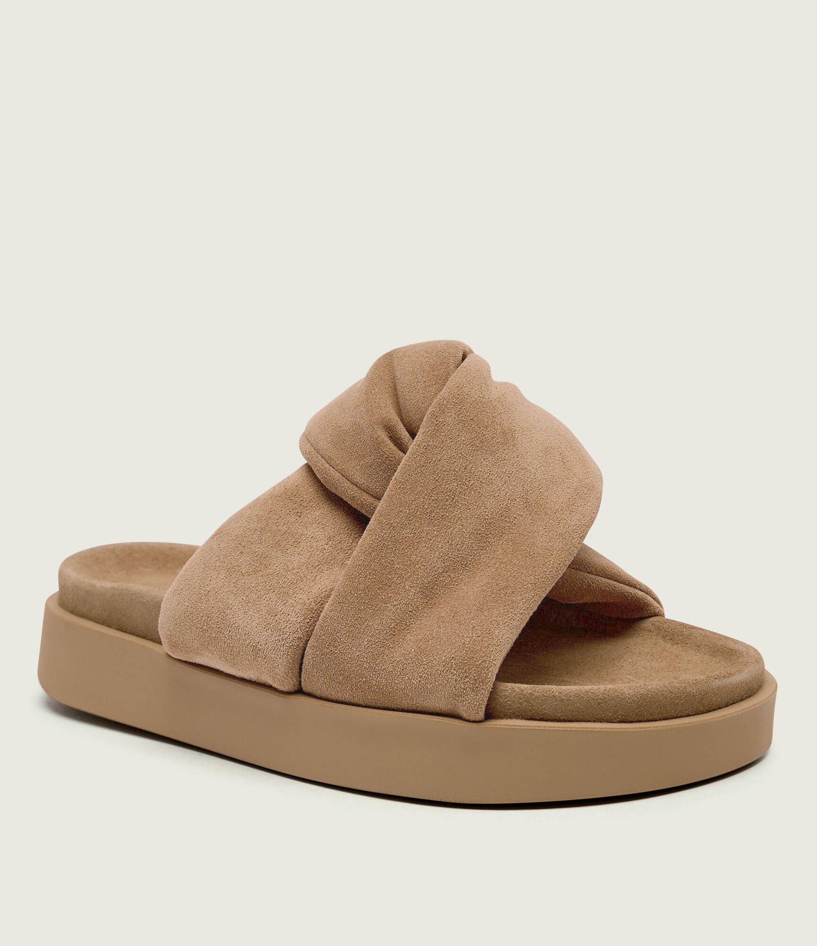INUIKII Klapki SOFT CROSSED zamsz