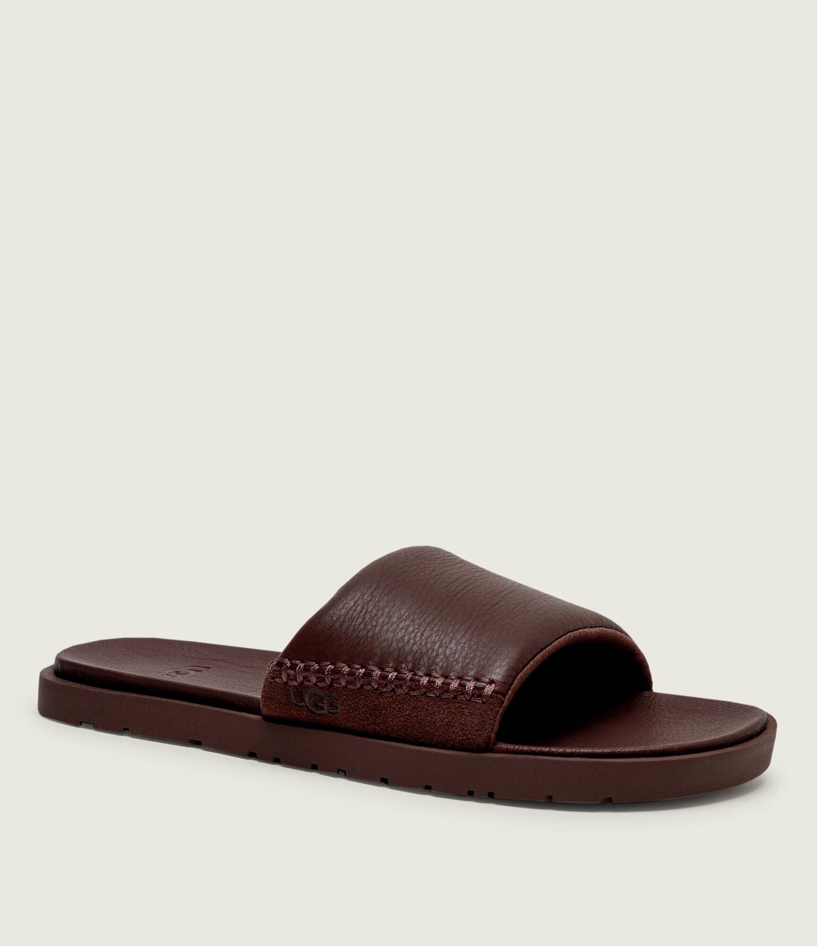 UGG Skórzane klapki M Seaside II zamsz