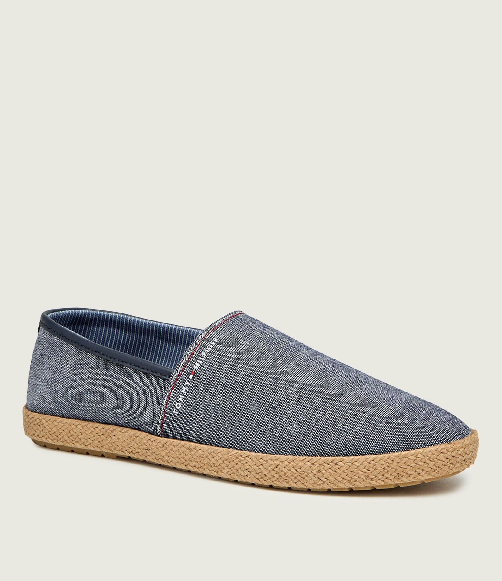 Tommy Hilfiger Lniane espadryle CHAMBRAY