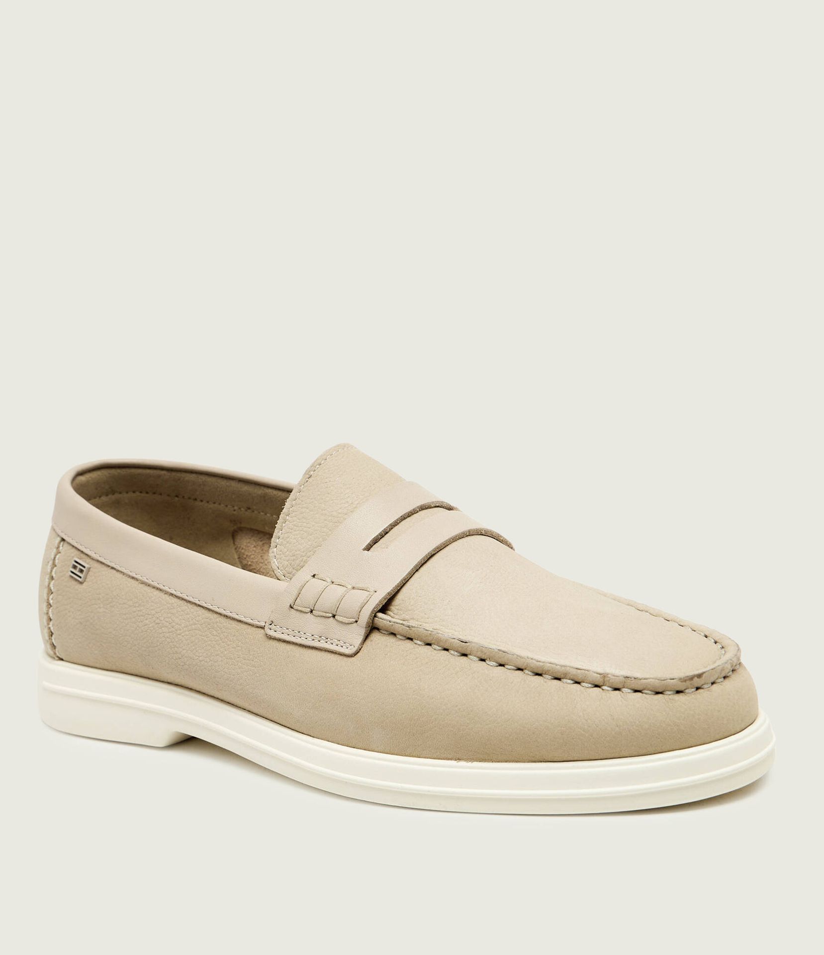 Tommy Hilfiger Skórzane loafersy HILFIGER MIX