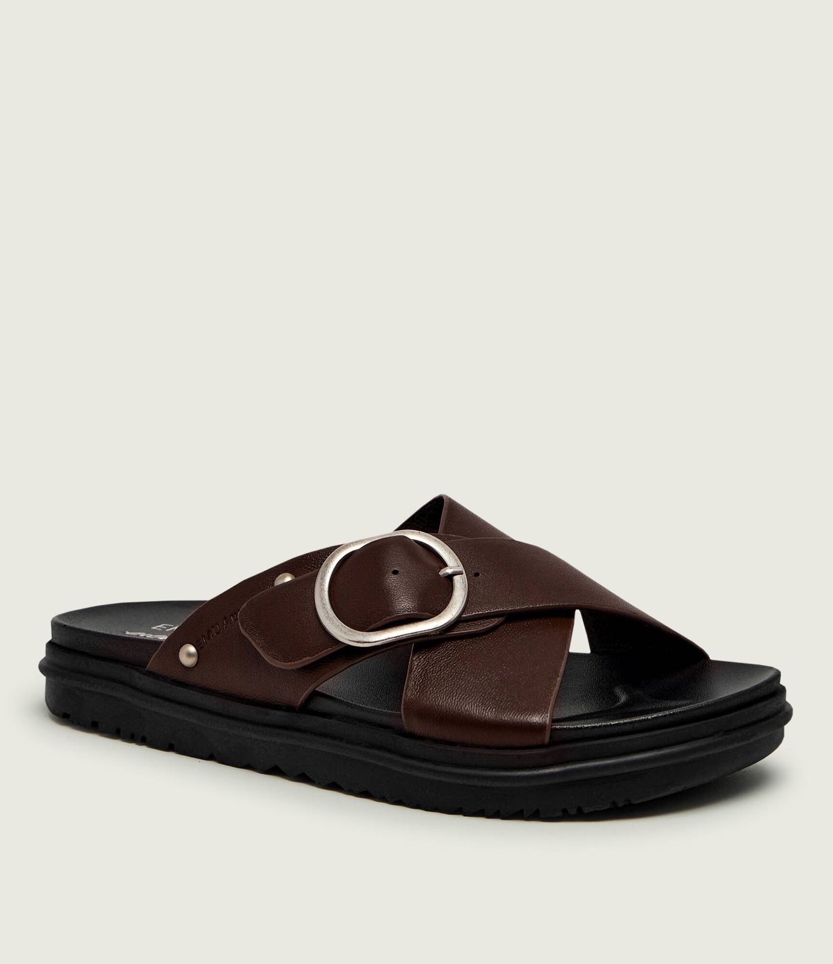 EMU Australia Skórzane klapki Ebony