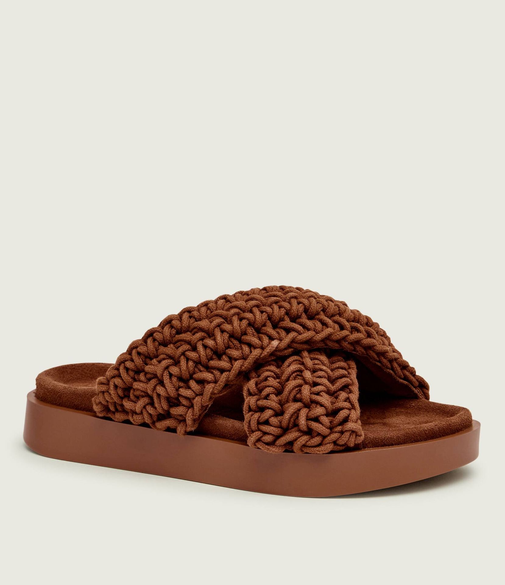 INUIKII Klapki WOVEN zamsz