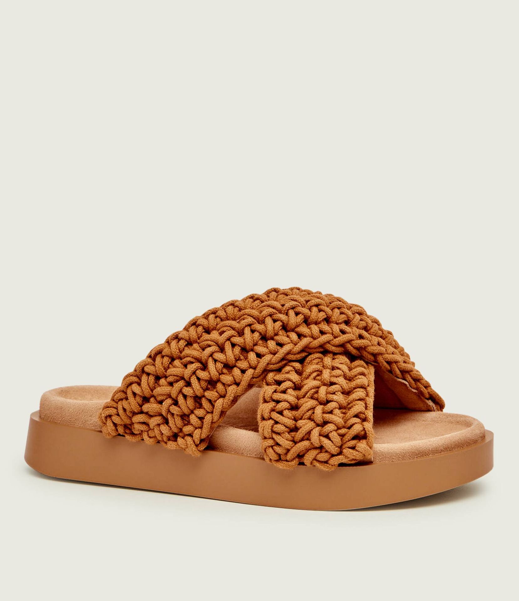 INUIKII Klapki WOVEN zamsz