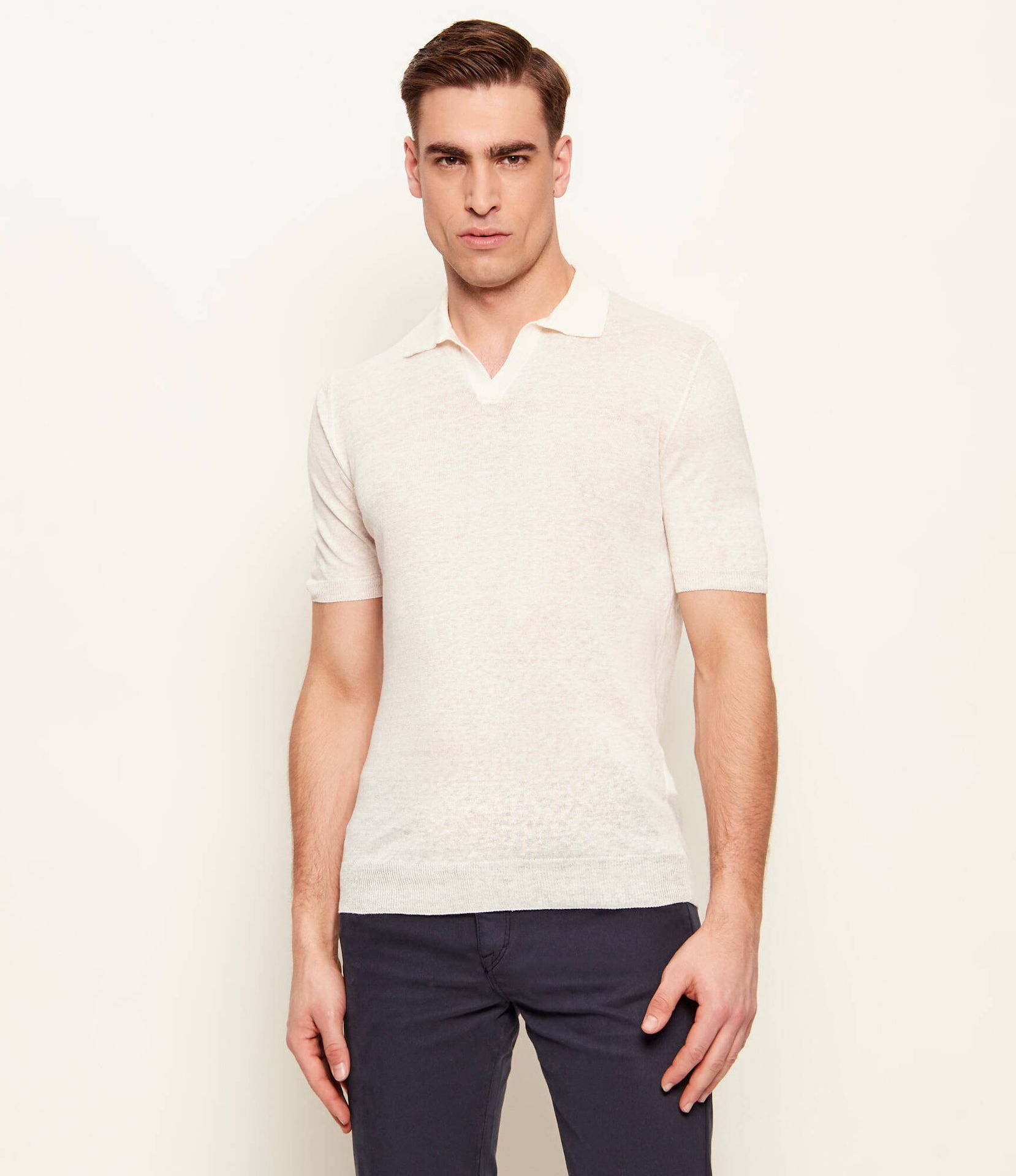 Gran Sasso Lniane polo Regular Fit