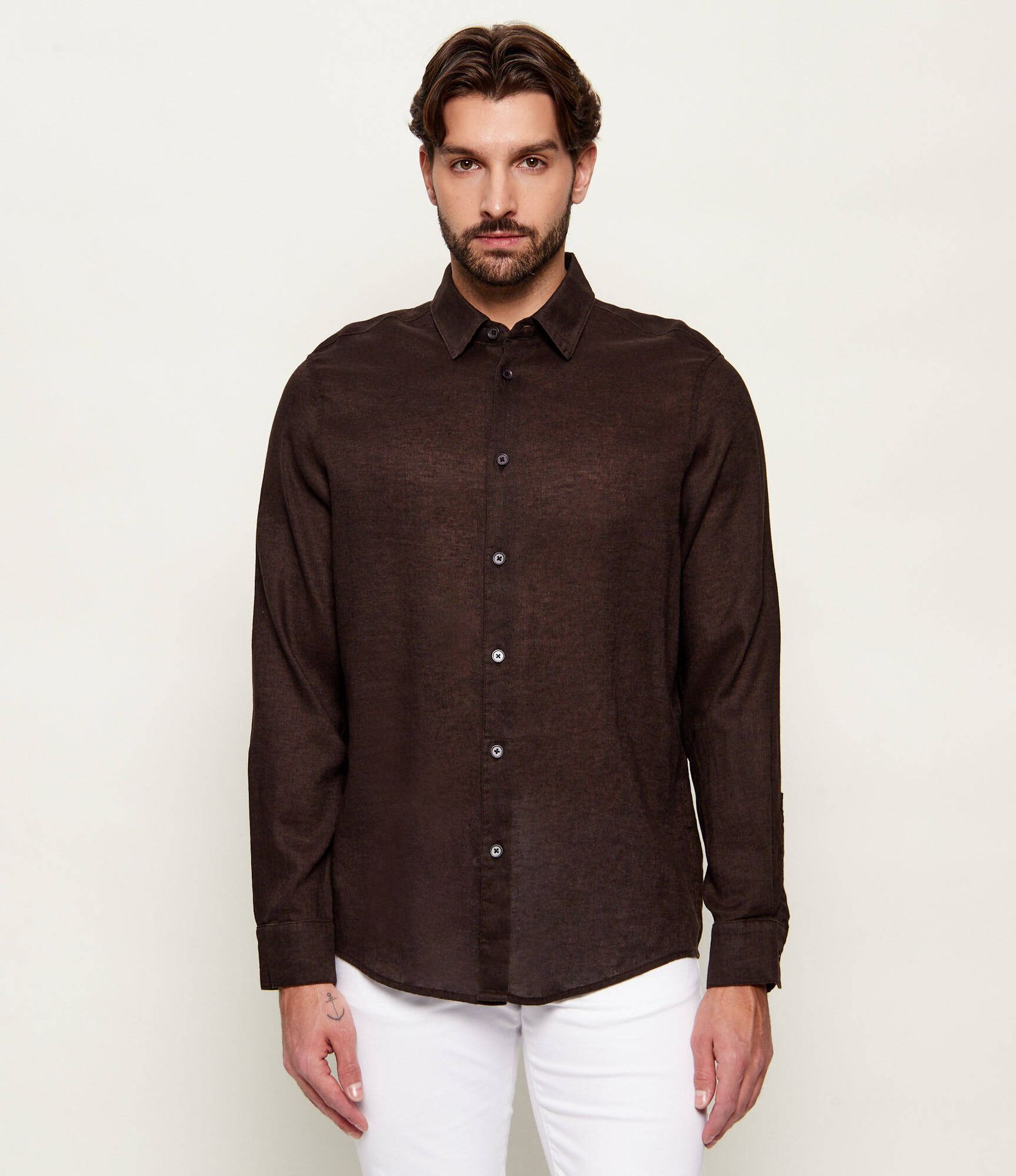 Drykorn Lniana koszula RAMIS Regular Fit