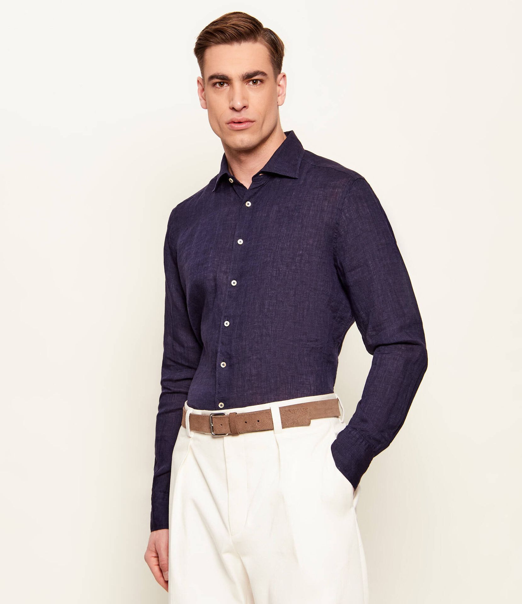 Stenströms Lniana koszula Slim Fit