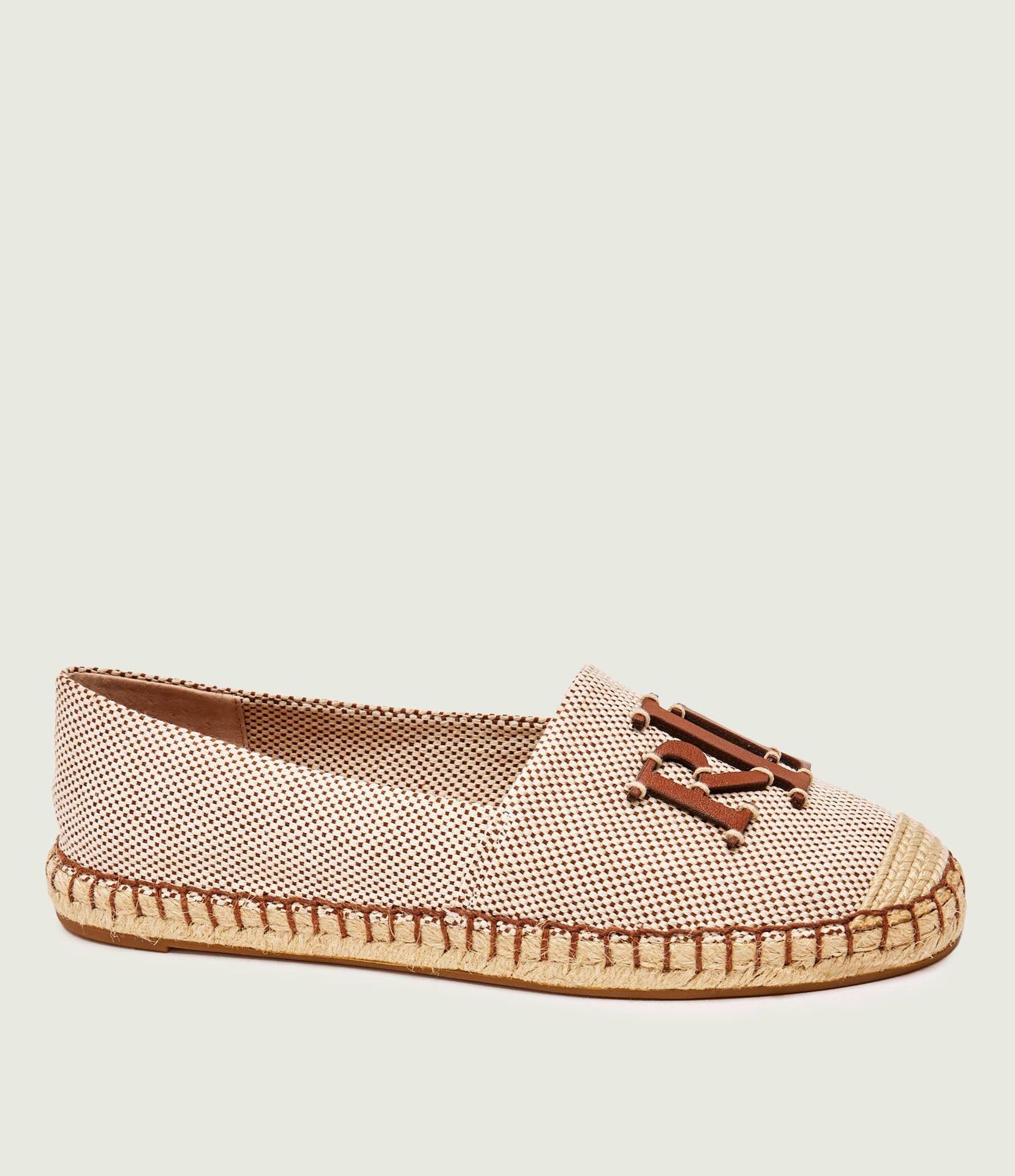 LAUREN RALPH LAUREN Espadryle CAMERYN z dodatkiem skóry