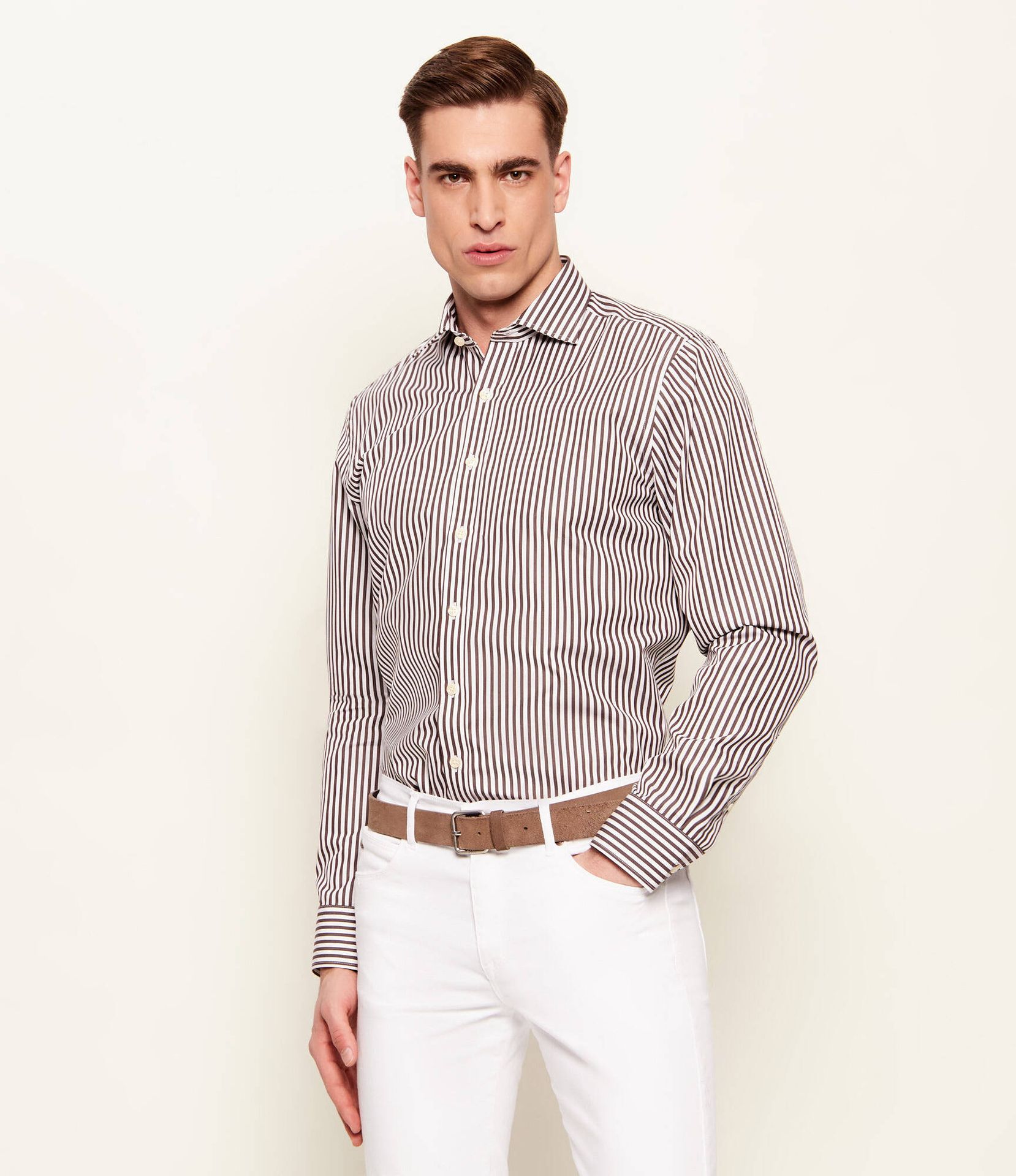 Oscar Jacobson Koszula Cut Away Slim Fit