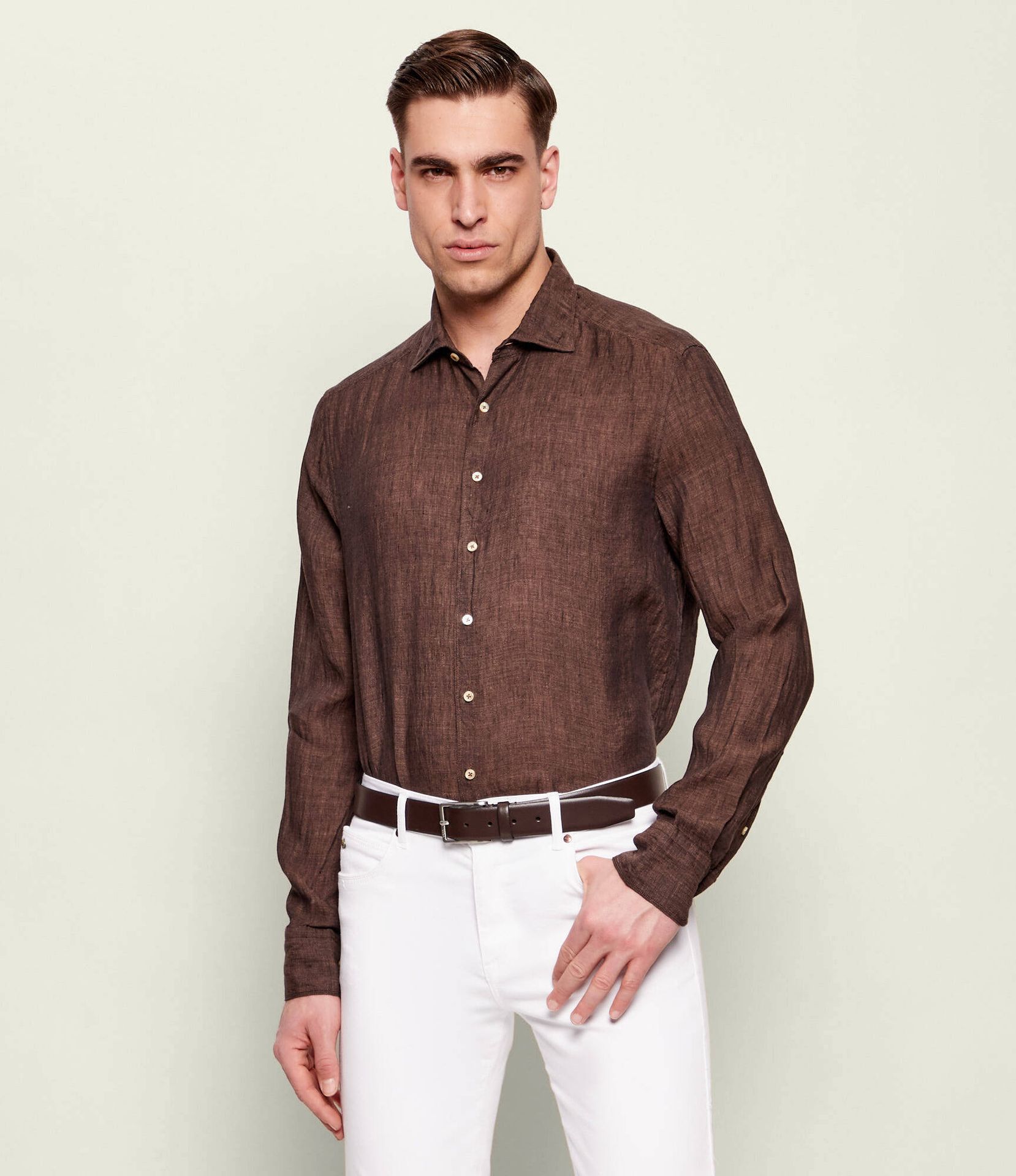 Stenströms Lniana koszula Slim Fit