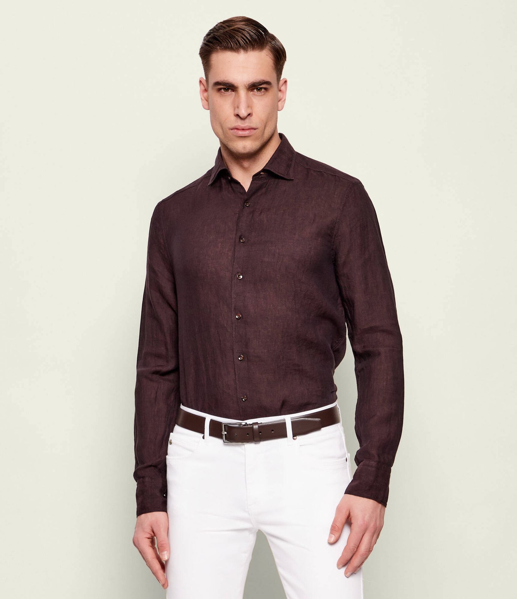 Stenströms Lniana koszula Slim Fit