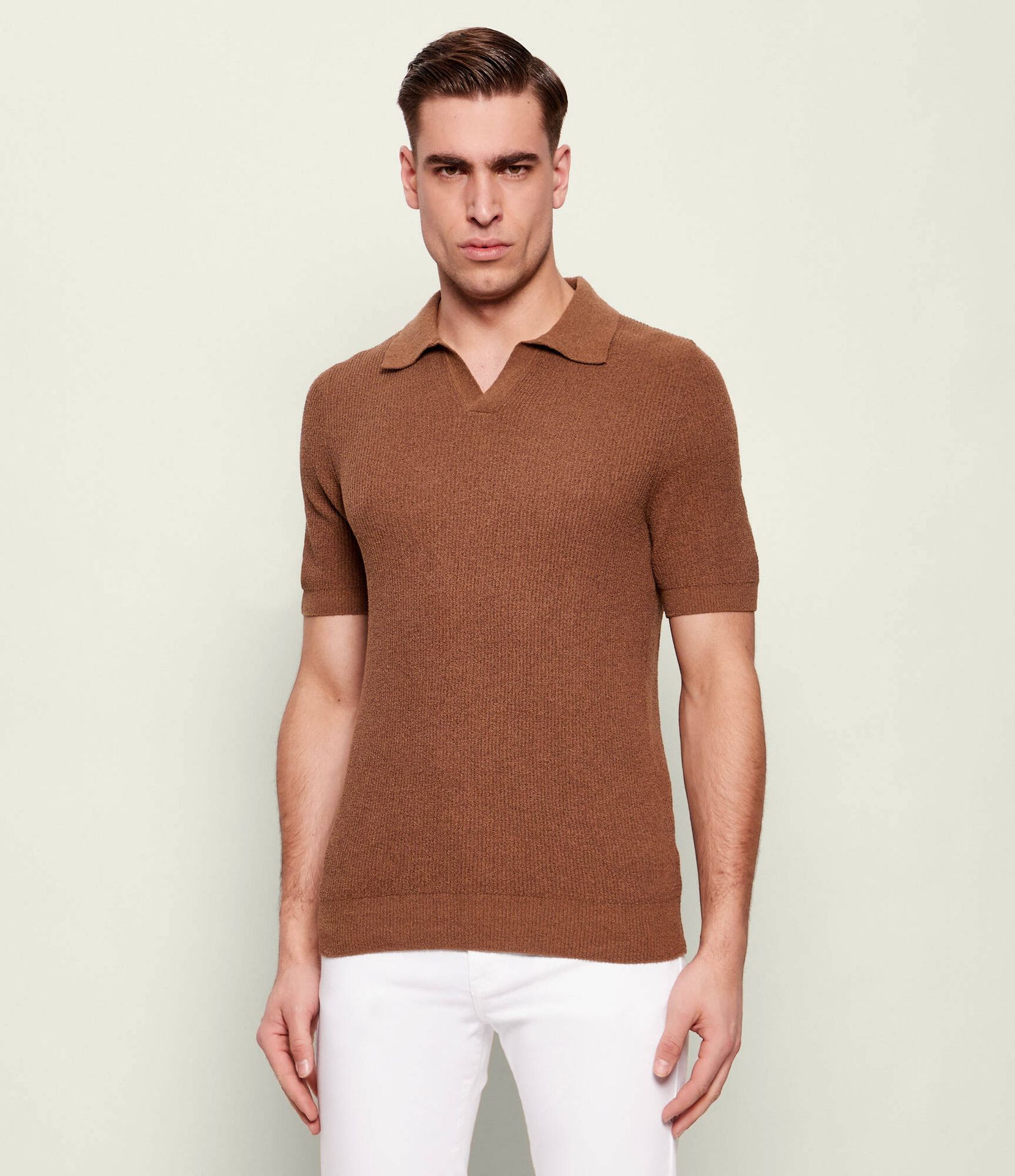 Gran Sasso Polo Slim Fit frotté