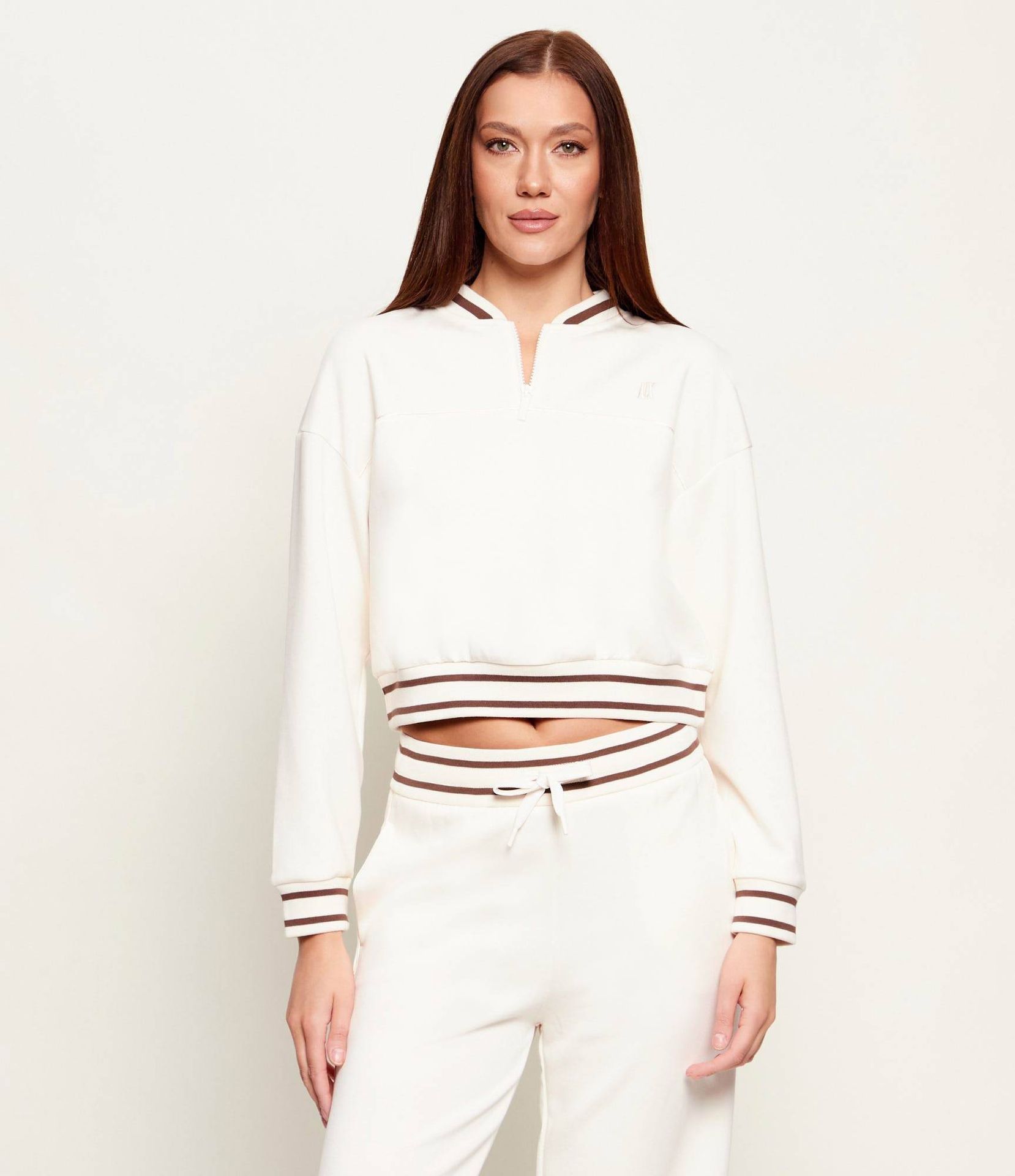 Armani Exchange Bluza Cropped Fit