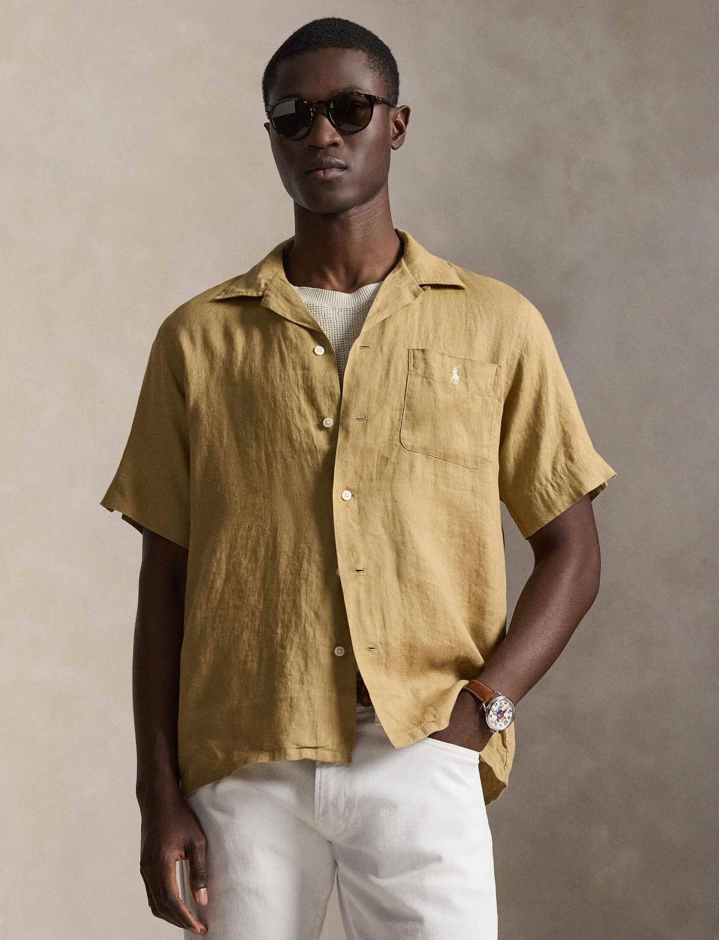 POLO RALPH LAUREN Lniana koszula Classic fit