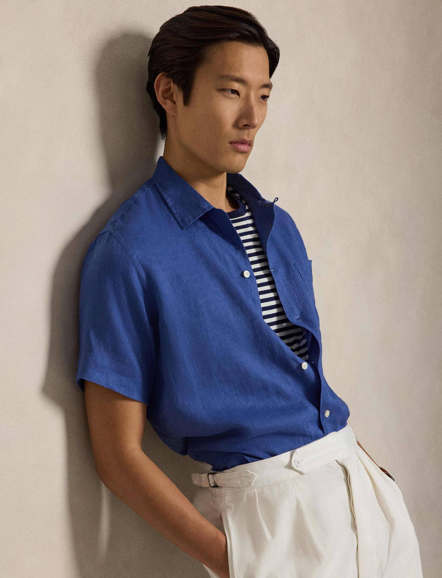 POLO RALPH LAUREN Lniana koszula Classic fit