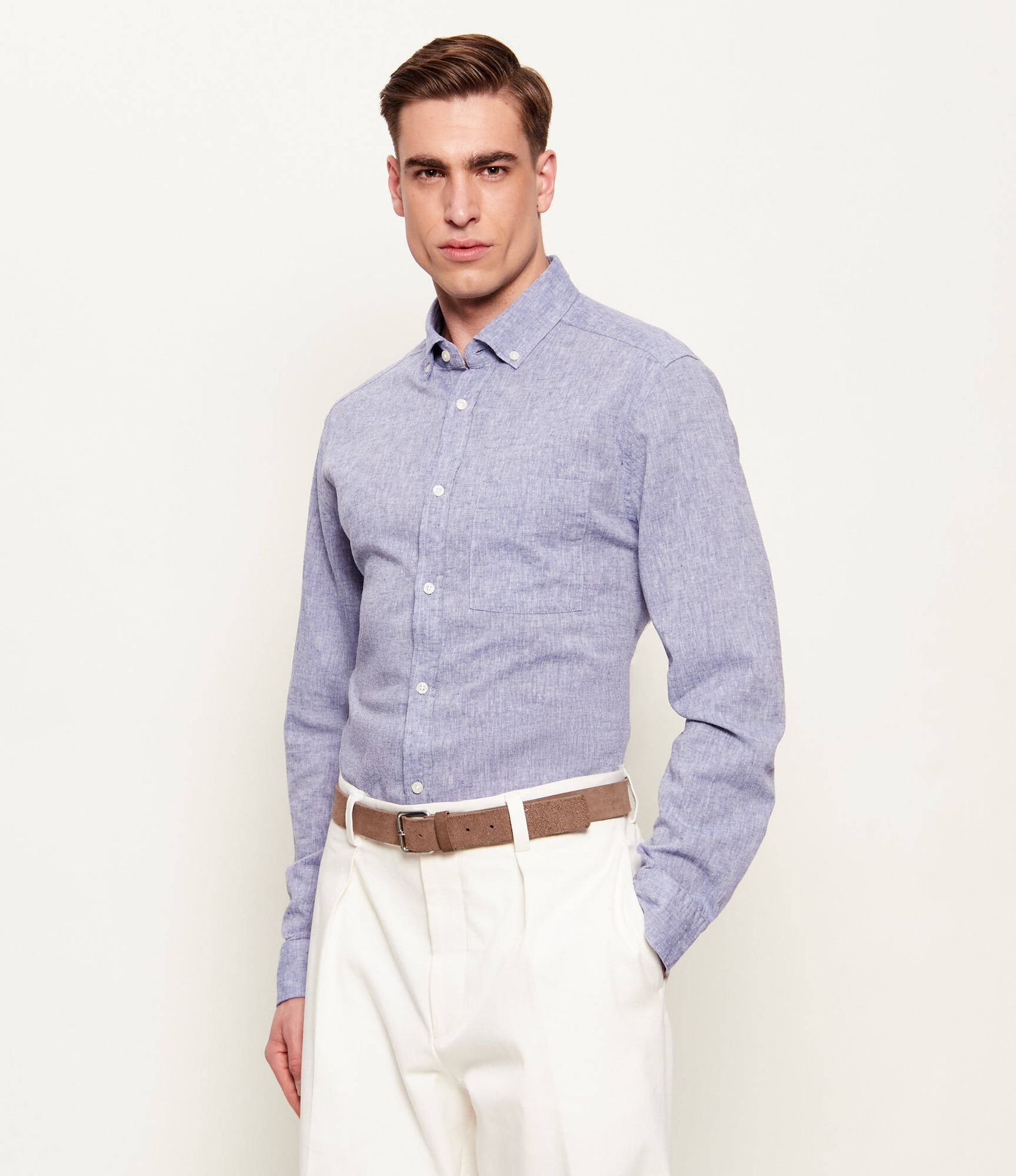 Joop! Jeans Lniana koszula Hali26-W Regular Fit
