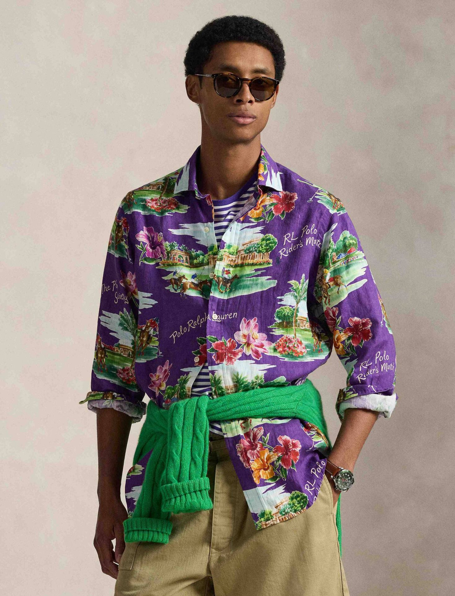 POLO RALPH LAUREN Lniana koszula Classic fit