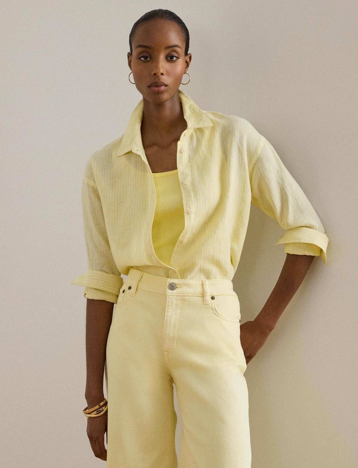 LAUREN RALPH LAUREN Lniana koszula Regular Fit