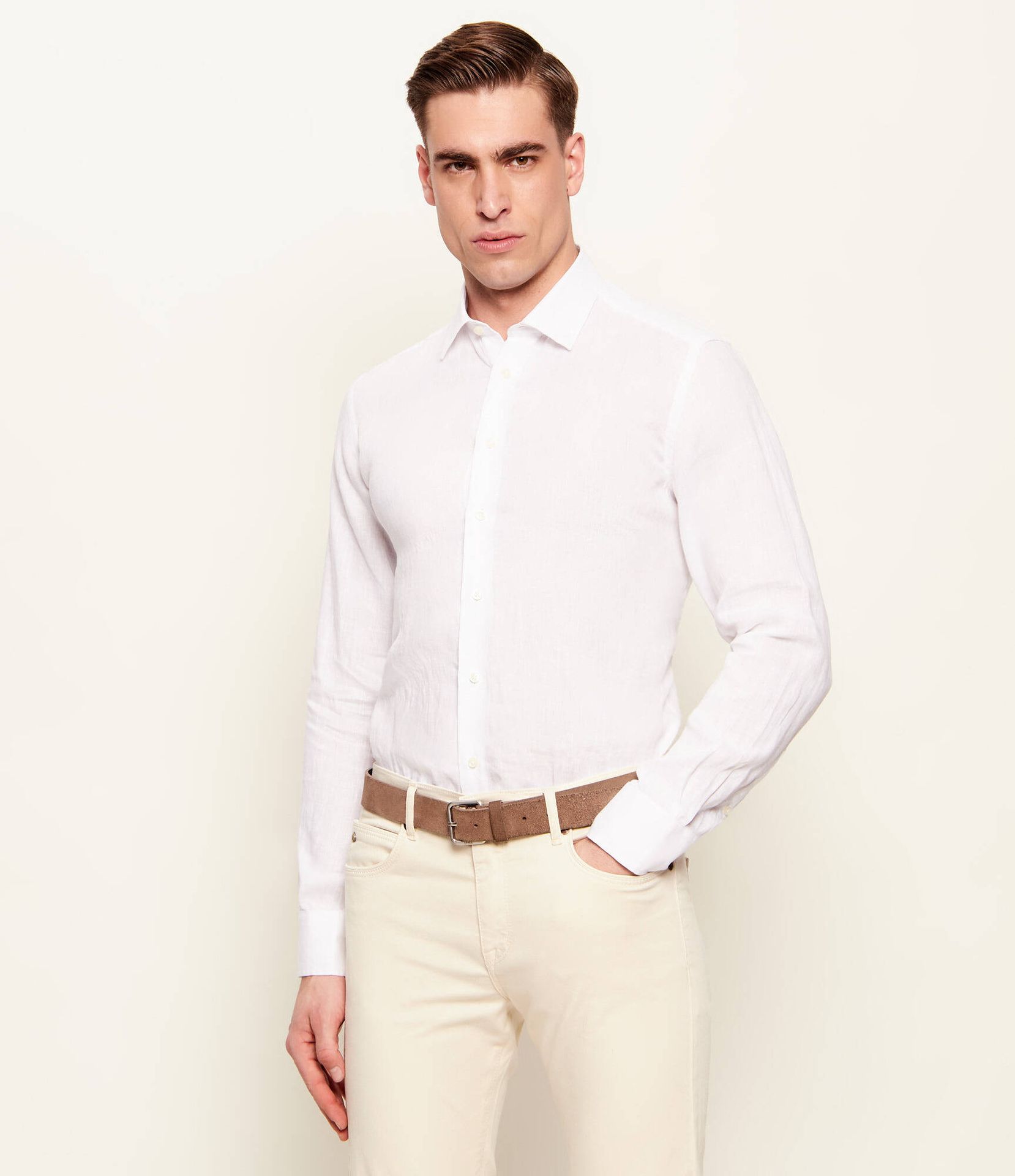 Sand Copenhagen Lniana koszula State Soft Regular Fit